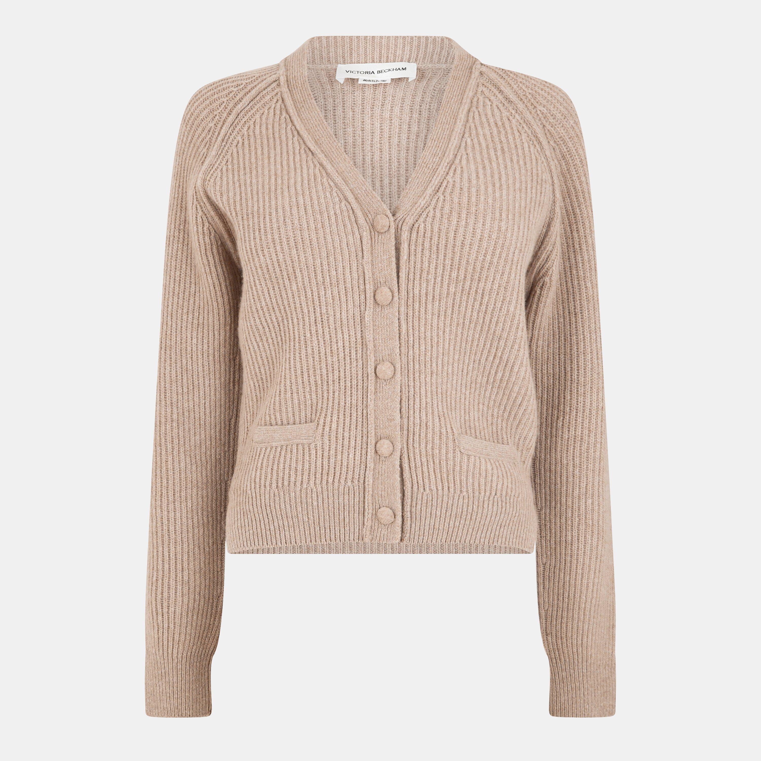 Victoria Beckham Women's Tailored Cardigan - Sand - MEDIUM