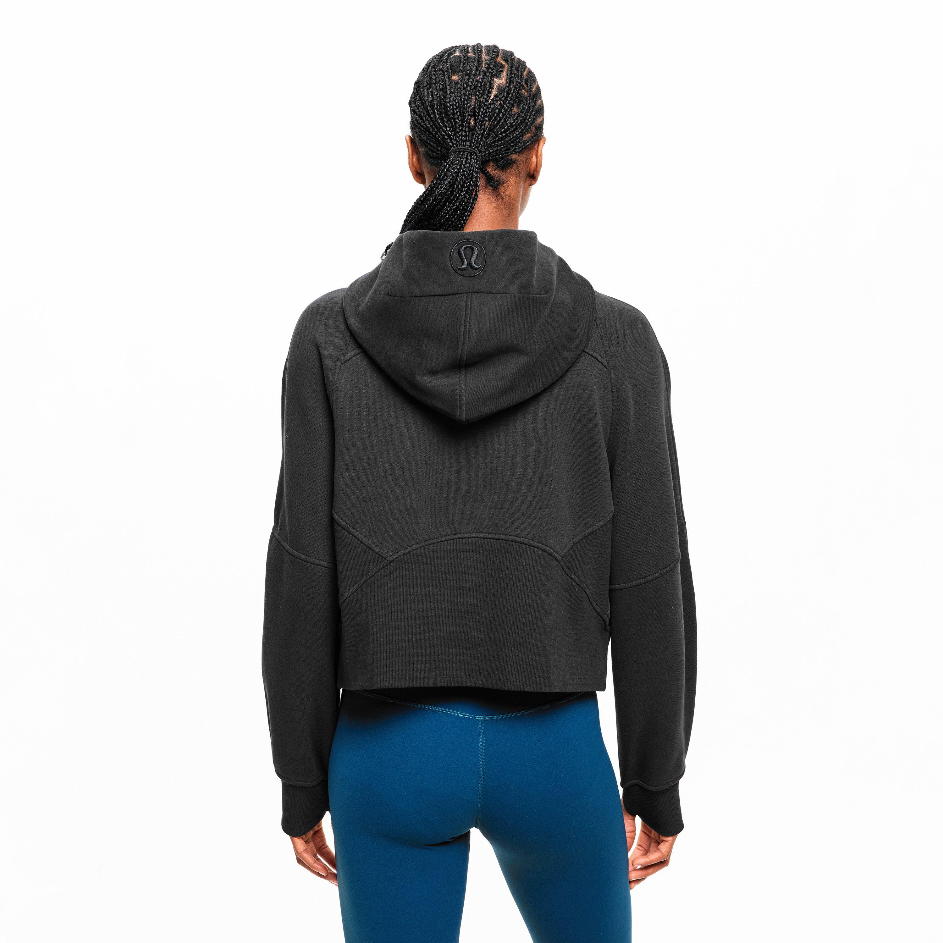 Black - Lululemon - Women'S Logo Cotton Oversized Zipped Hoodie - 4