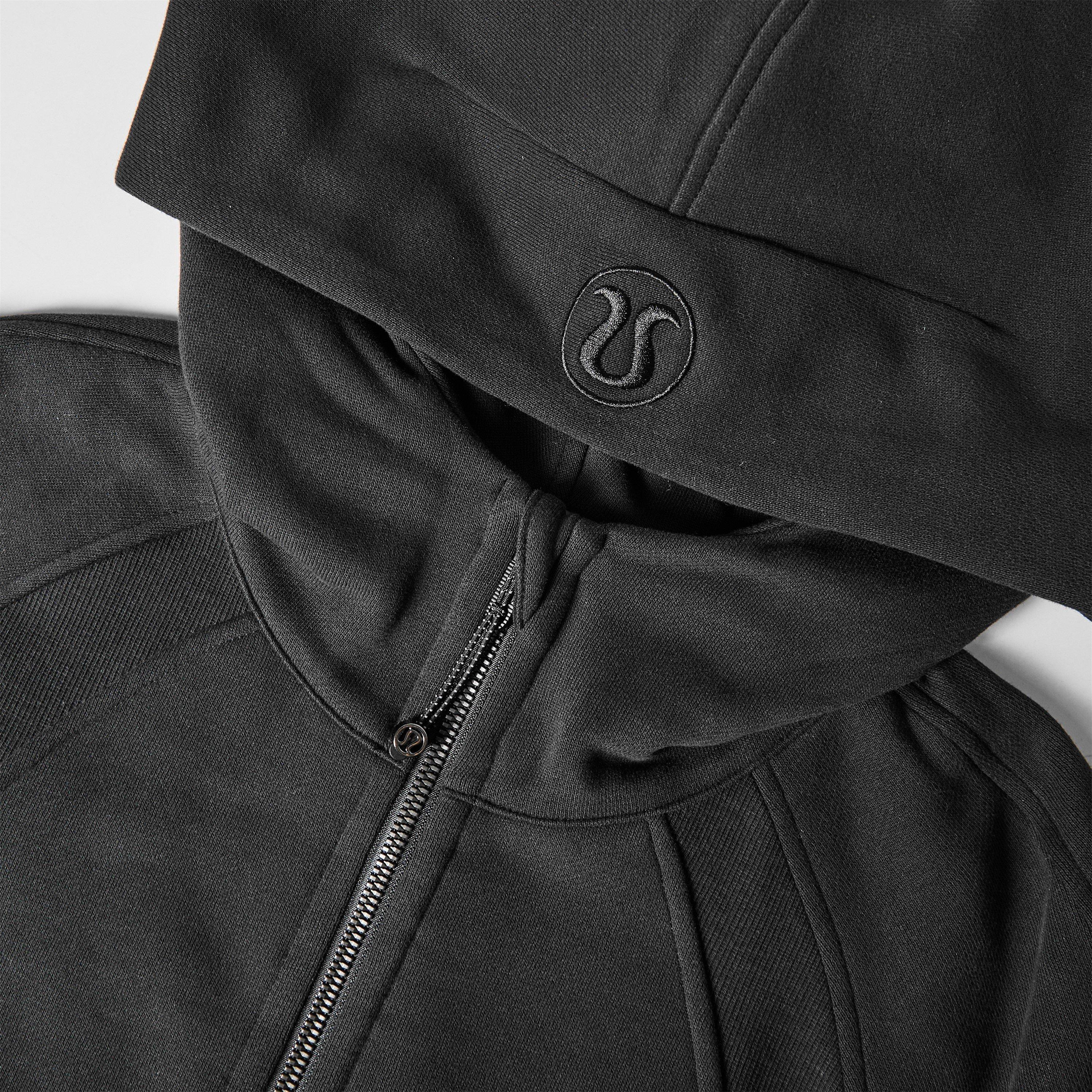 Black - Lululemon - Women'S Logo Cotton Oversized Zipped Hoodie - 5