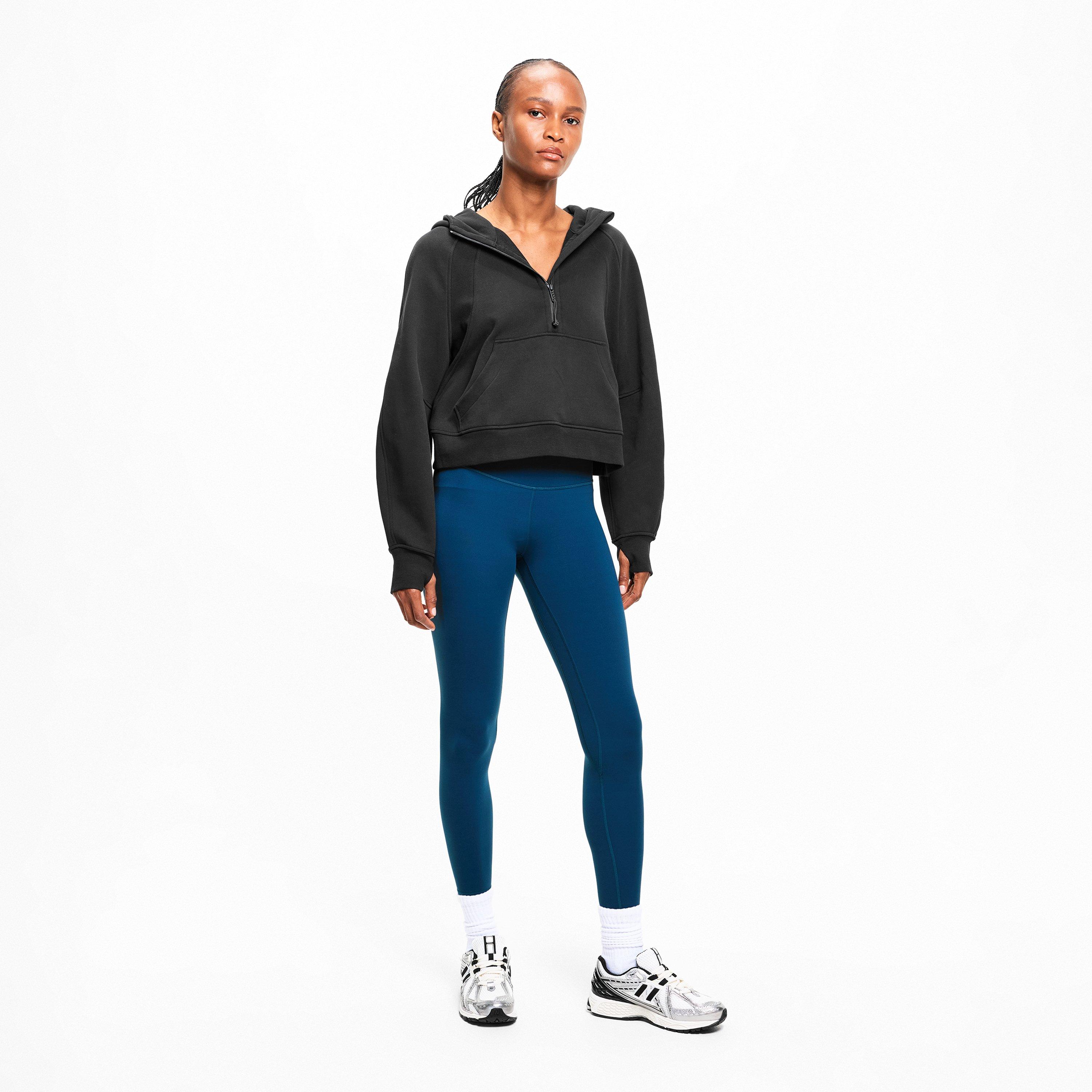 Black - Lululemon - Women'S Logo Cotton Oversized Zipped Hoodie - 6
