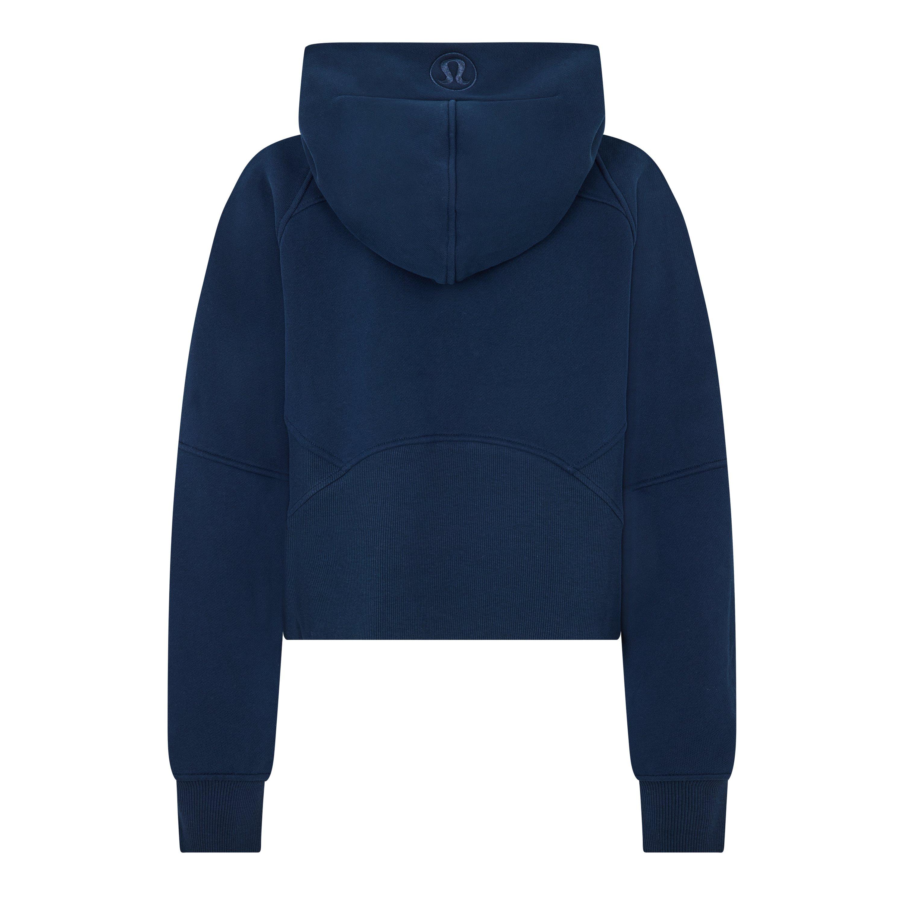 True Navy/Gold - Lululemon - Women'S Logo Cotton Oversized Zipped Hoodie - 2