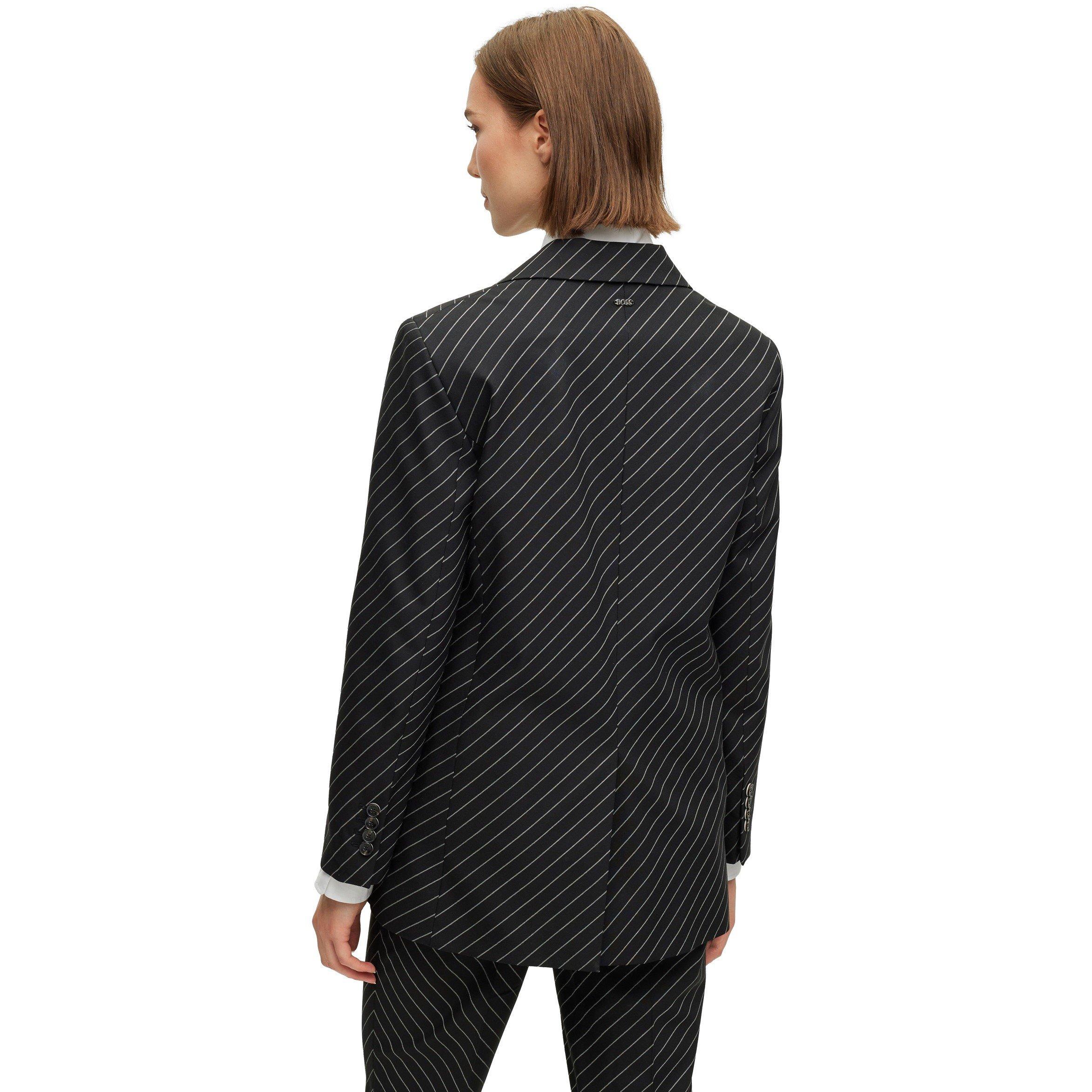 Black - Boss - Women's Jakua Structured Tailored Formal Jacket - 2