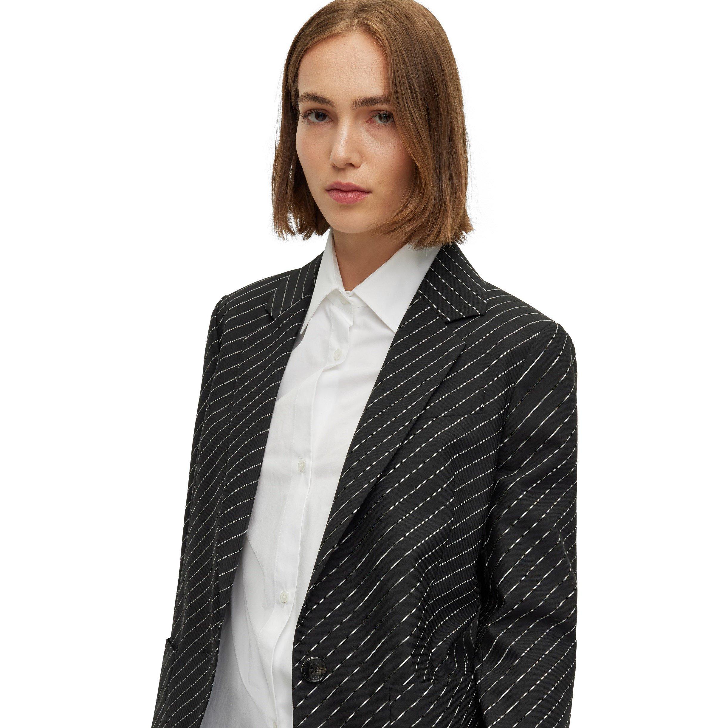 Black - Boss - Women's Jakua Structured Tailored Formal Jacket - 3