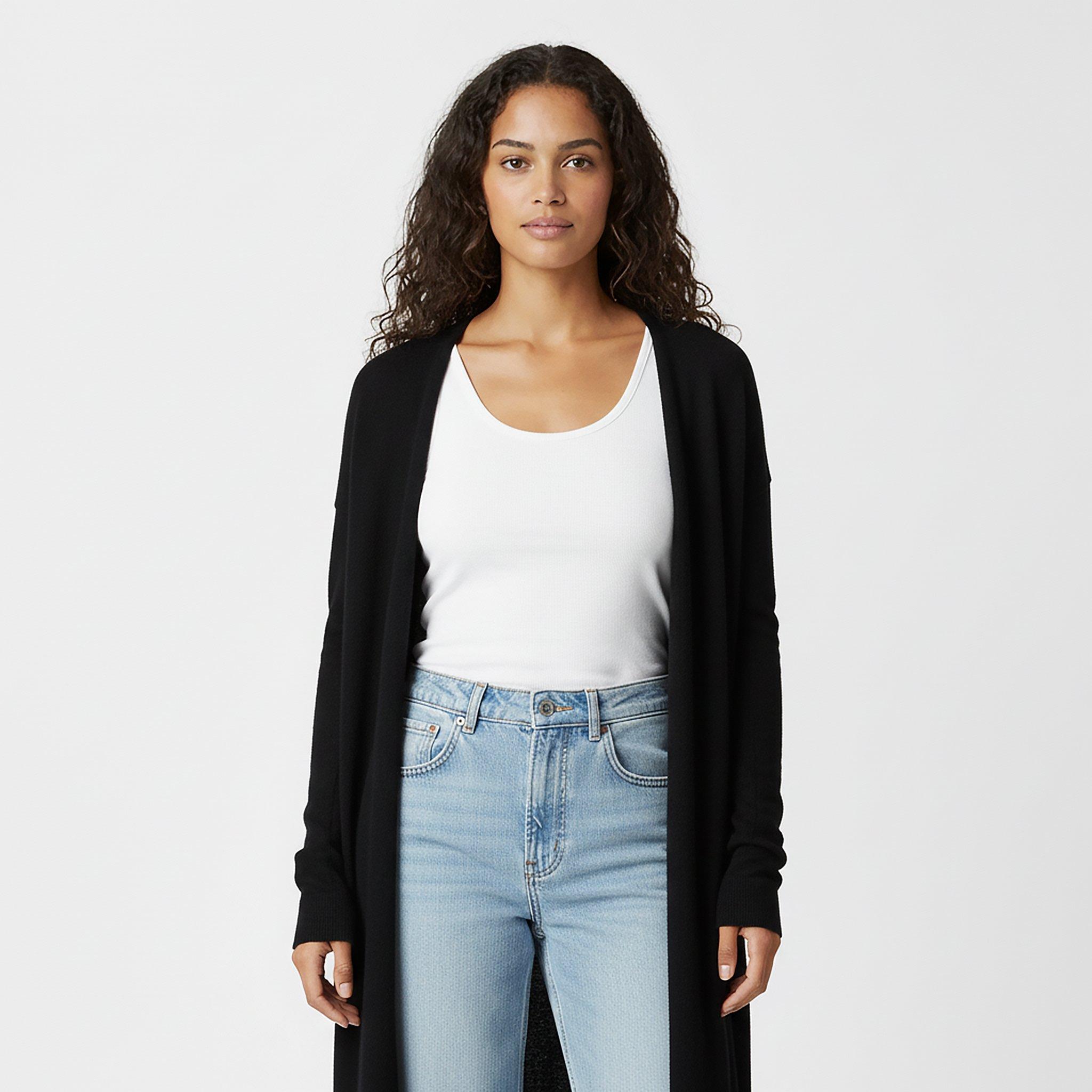 Black - Jack Wills - Women's Maxi Length Cardigan - 3