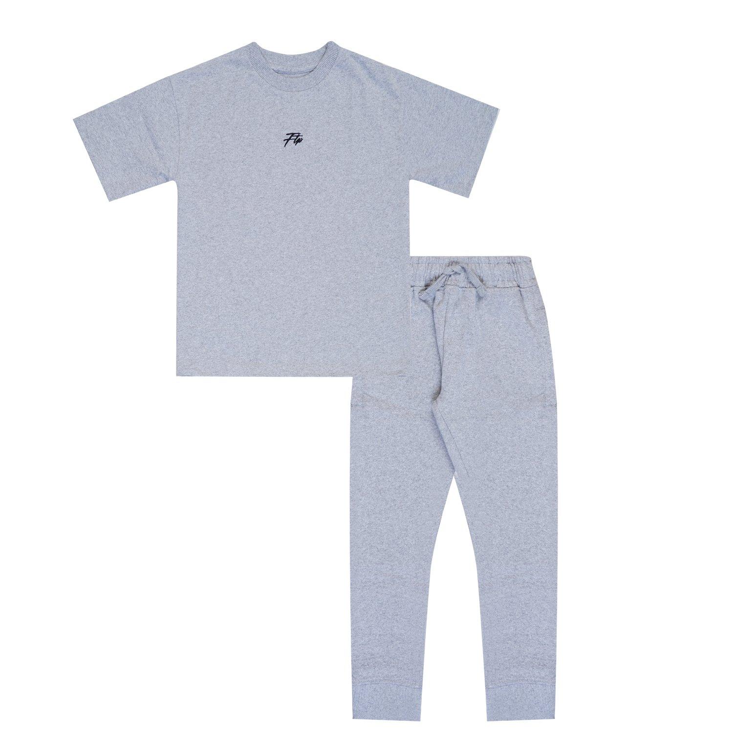 Grey Marl - Firetrap - T Jog Outft Jn - 1