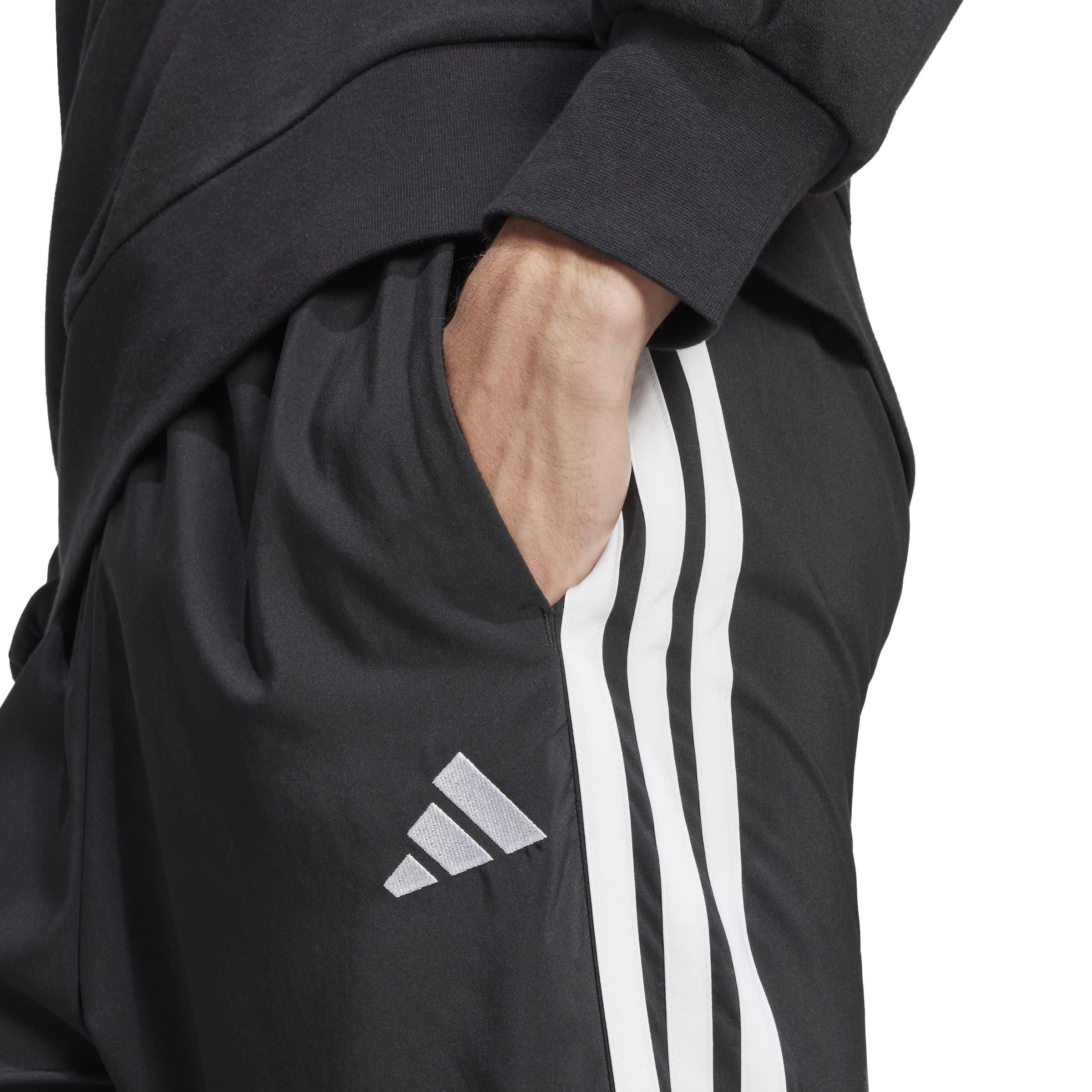 Black/White - adidas - Essentials Stanford 3-Stripes Joggers Mens - 6