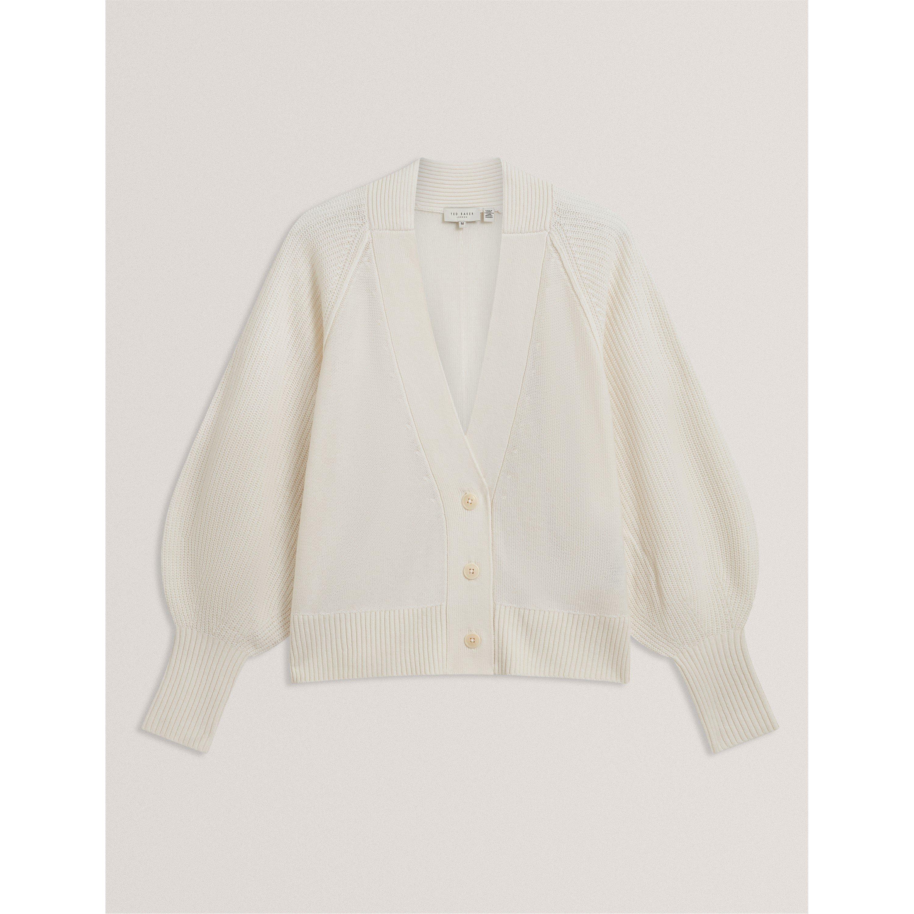 Ted Baker Women's V Neck Cardigan - Ivory - 12 (M)