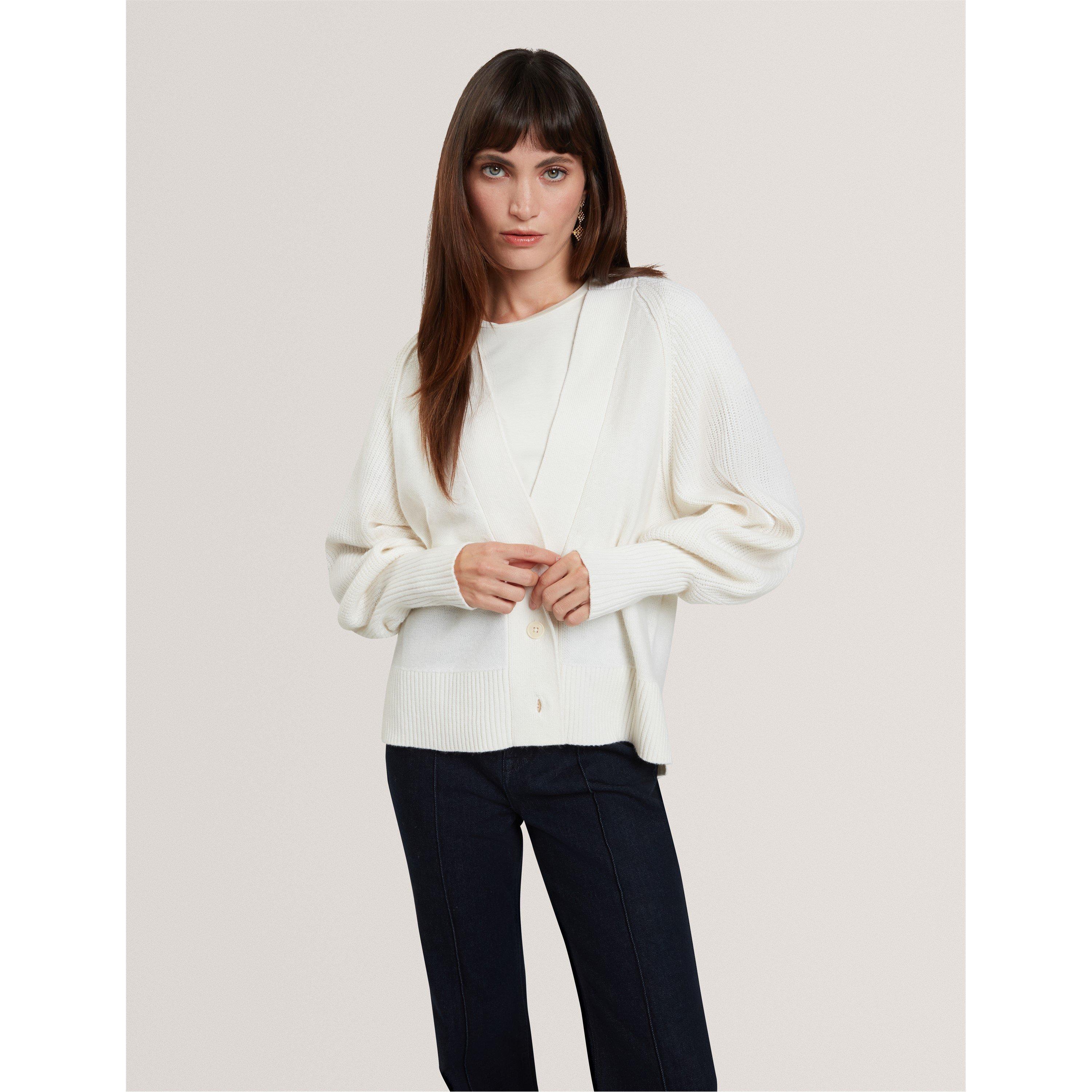 Ivory - Ted Baker - Ted V neck Cardi Ld61 - 2