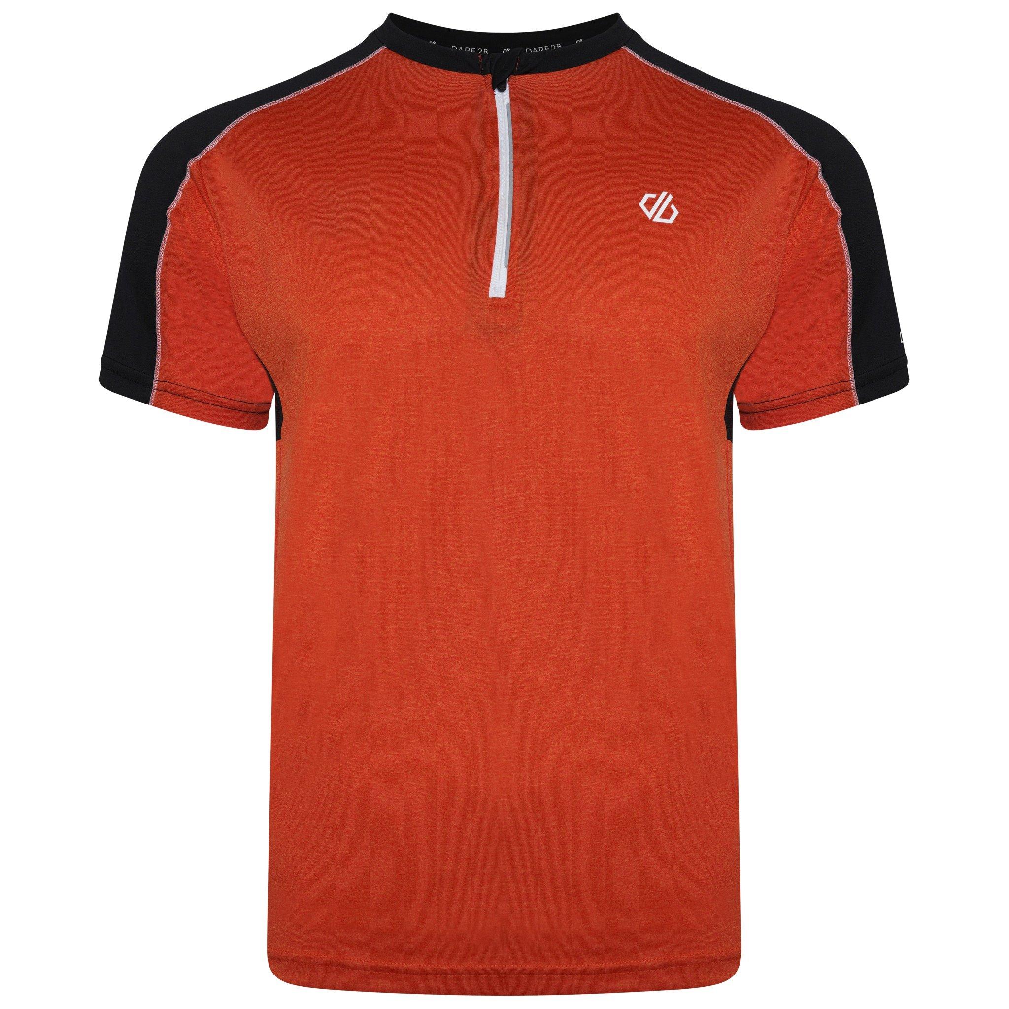 Trailblz/Blk - Dare 2b - Mens Aces II Half-Zip Short-Sleeve Performance Gym Top - 1