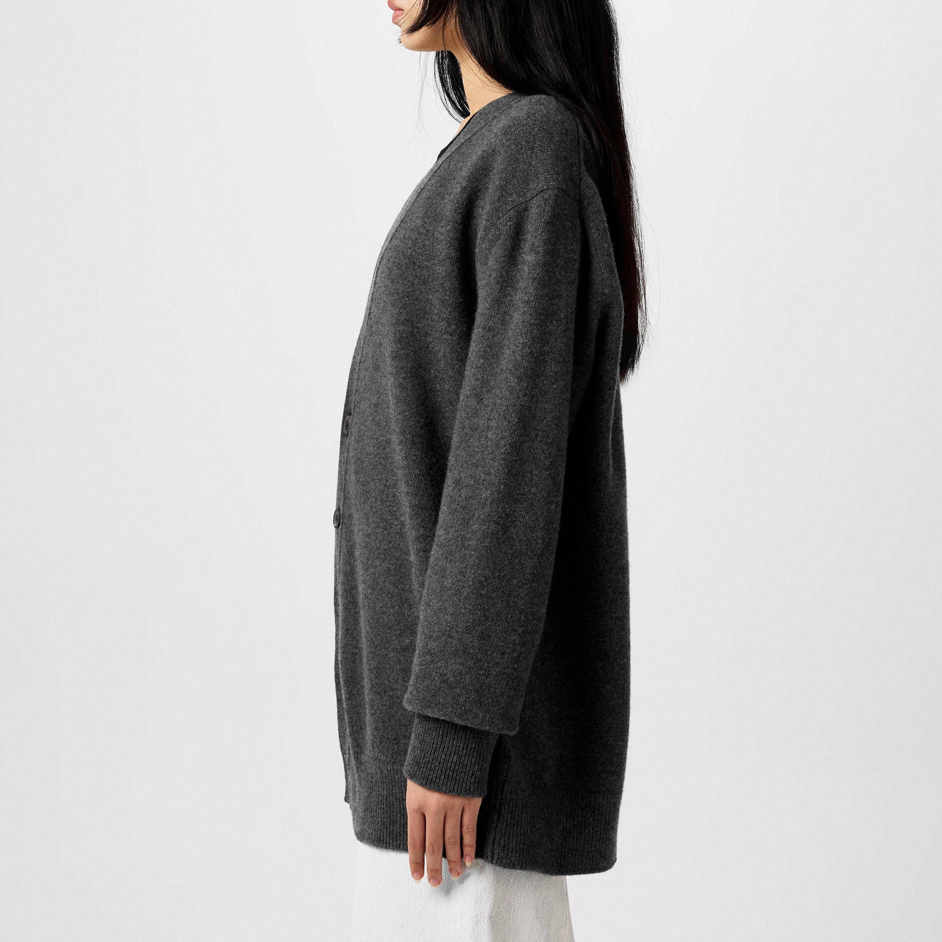 Charcoal - Maison Margiela - Cashmere V-Neck Cardigan - 2