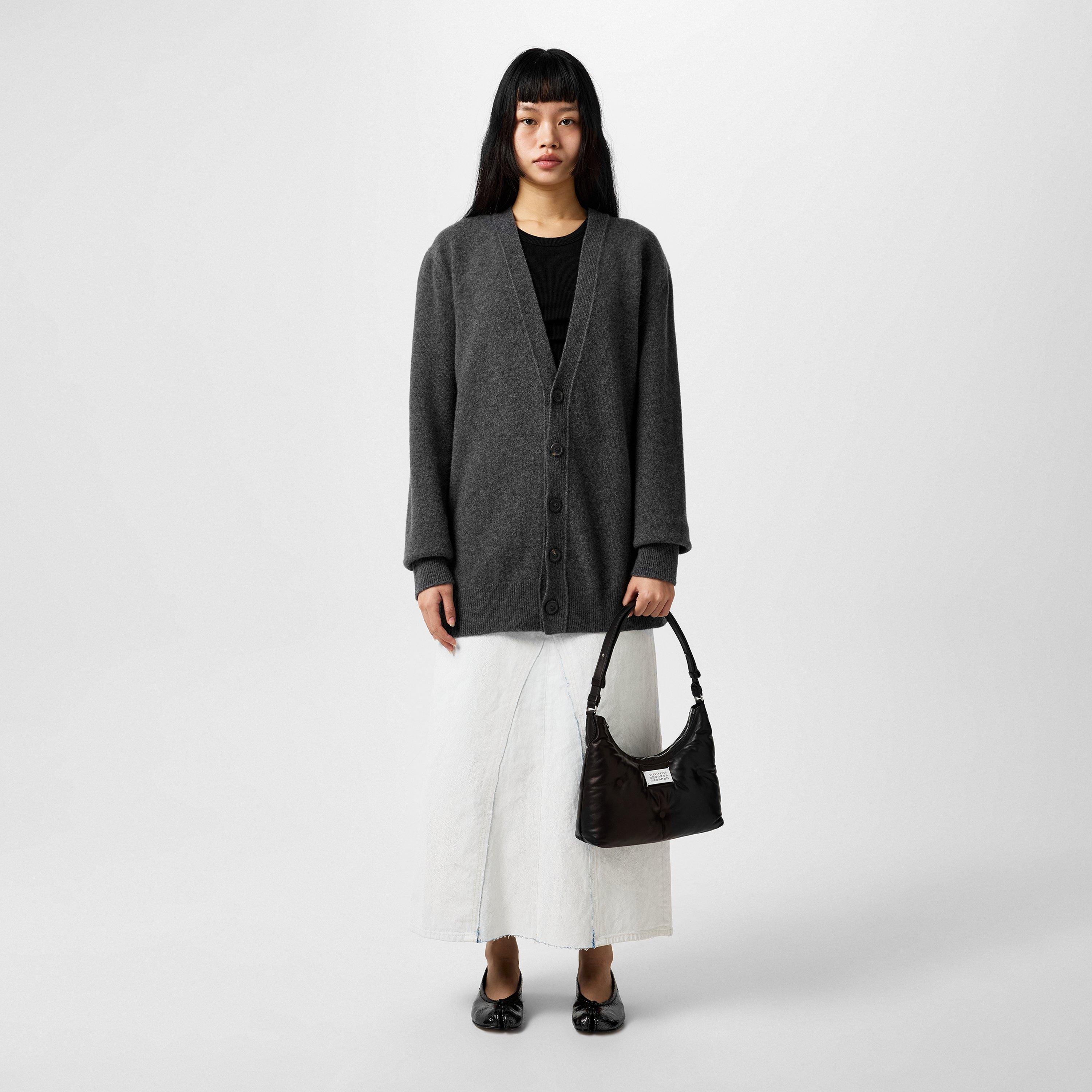 Charcoal - Maison Margiela - Cashmere V-Neck Cardigan - 4