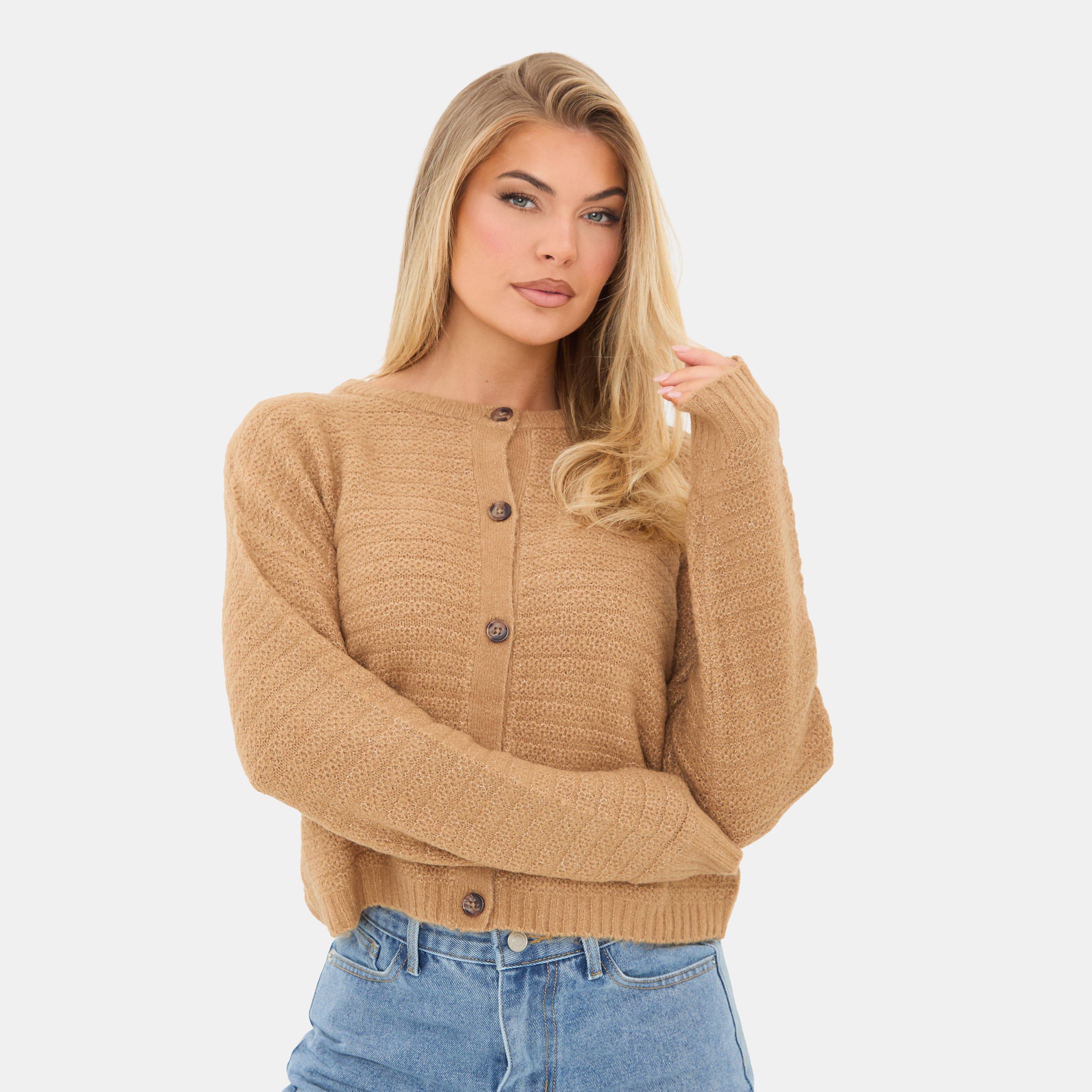 Mocha - I Saw It First - Button Detail Cardigan - 1