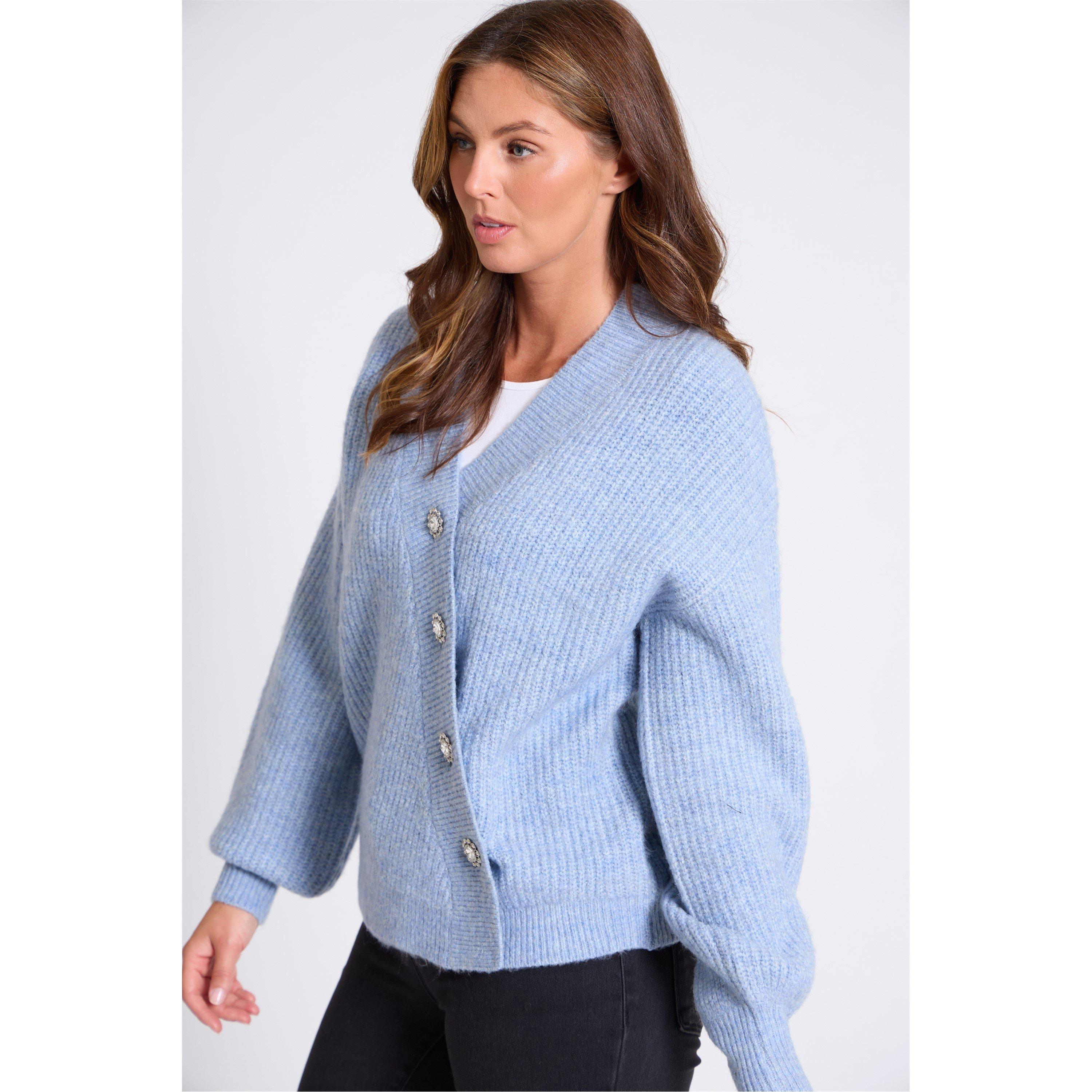 Blå - Be You - Asymmetrical Button-Up Cardigan - 5