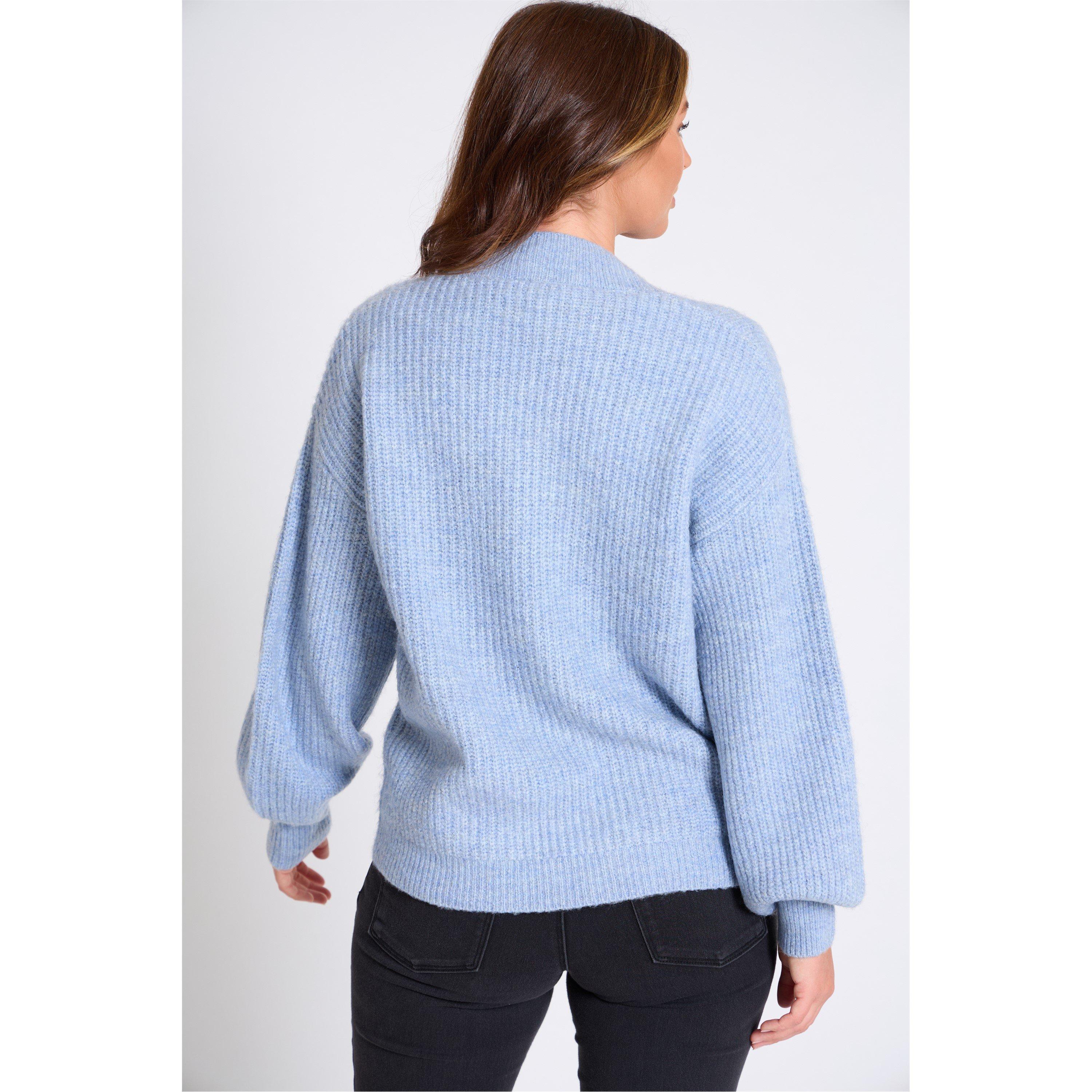 Blå - Be You - Asymmetrical Button-Up Cardigan - 3