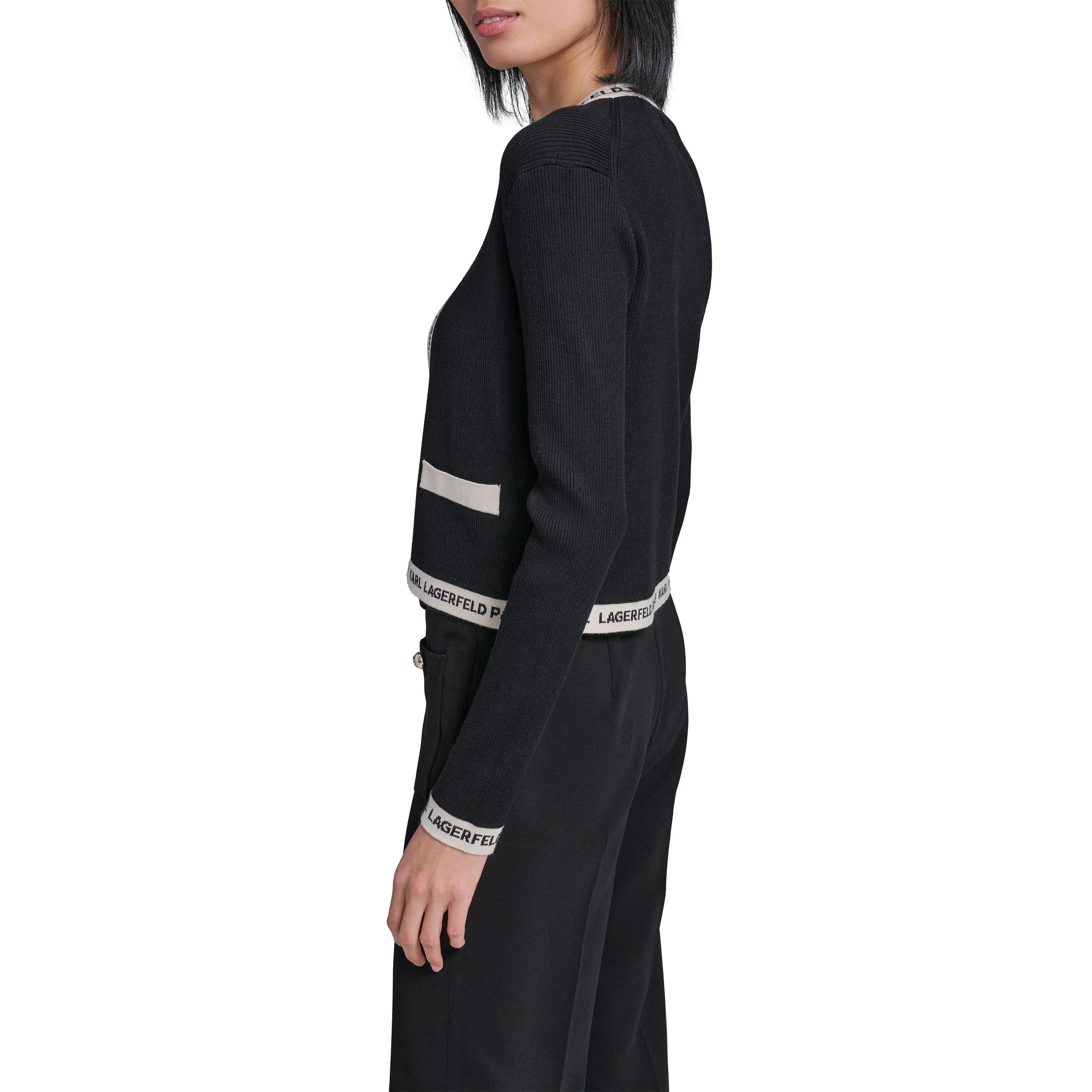 Black/Bisque - Karl Lagerfeld - Women's Sportswear Cardigan - 2