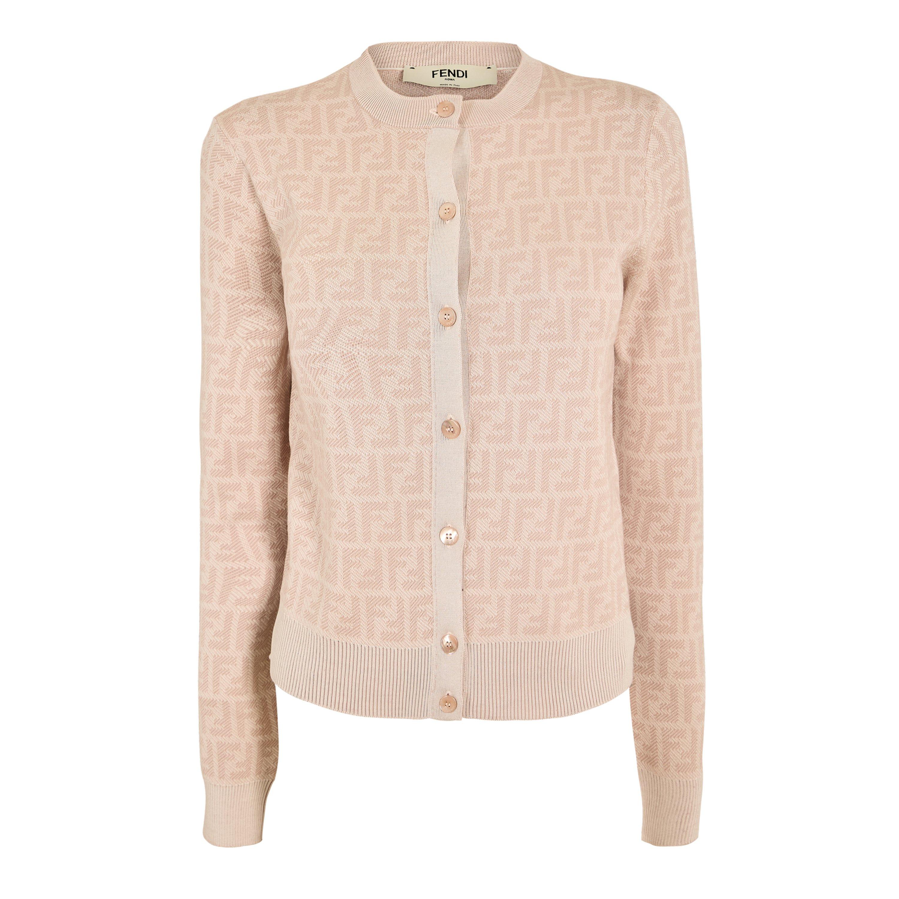 Fendi Women's FF Cardigan - Grapefruit - Size 12 (44)