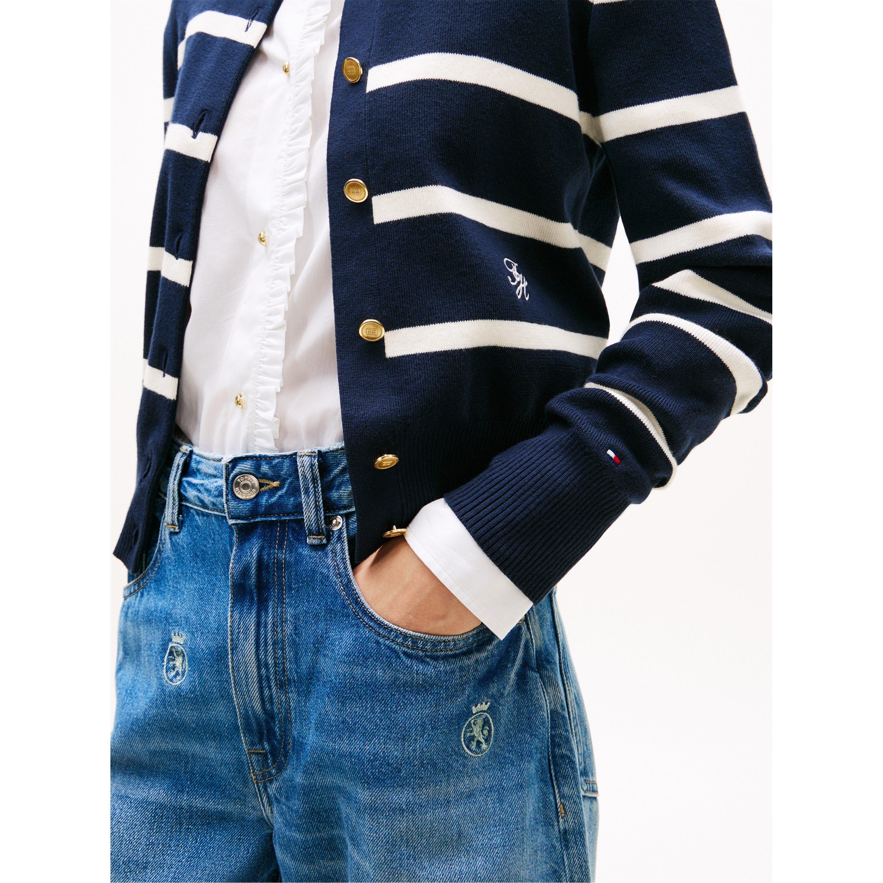 Dk Night/Ivory - Tommy Hilfiger - Tommy C-Nk Cardi Ld63 - 3