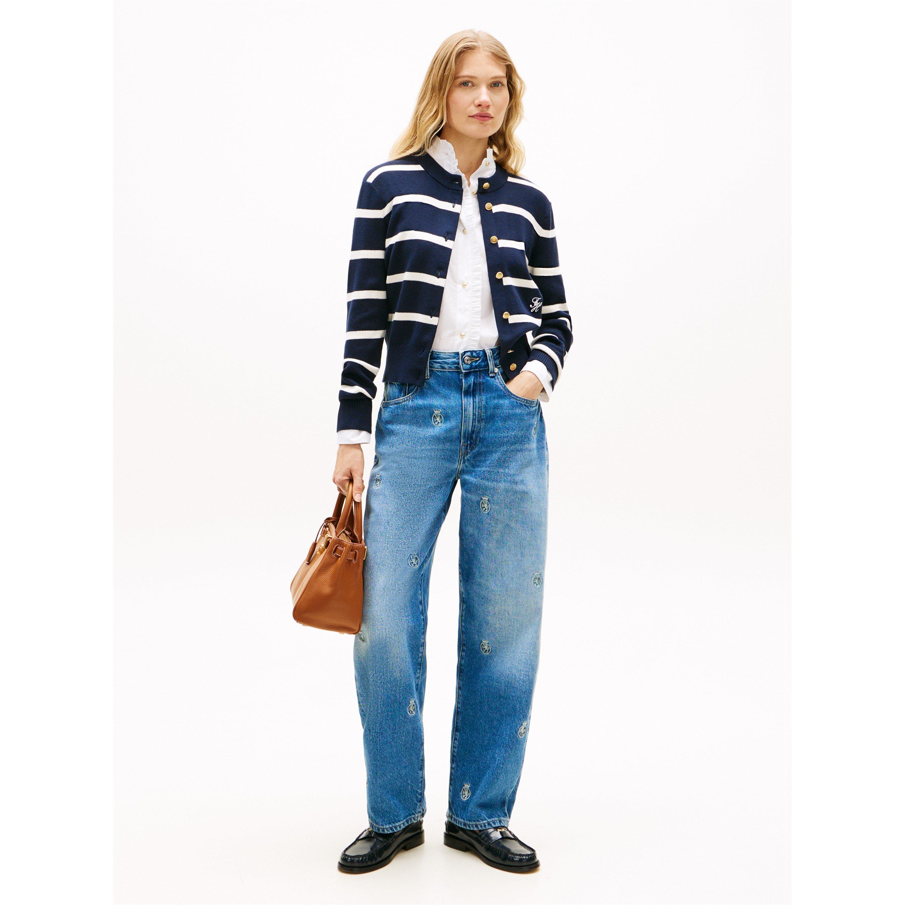 Dk Night/Ivory - Tommy Hilfiger - Tommy C-Nk Cardi Ld63 - 4