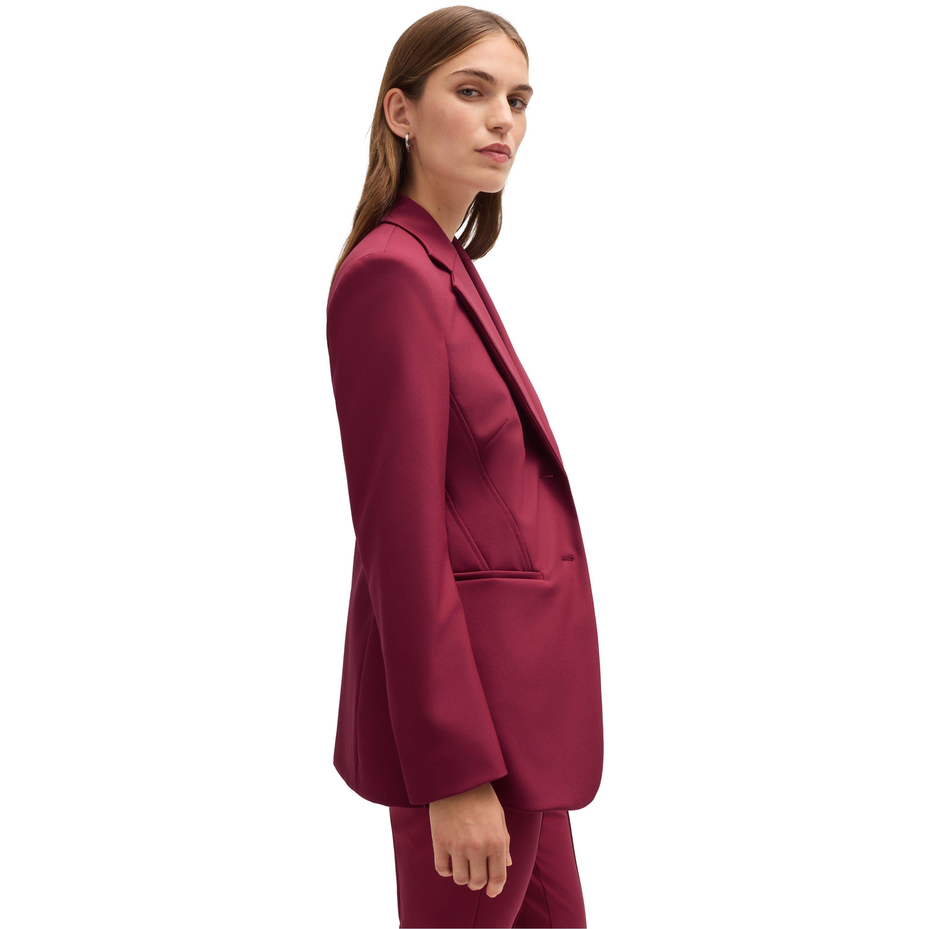 Dark Red - Boss - Women's Jizena Formal Jacket - 4