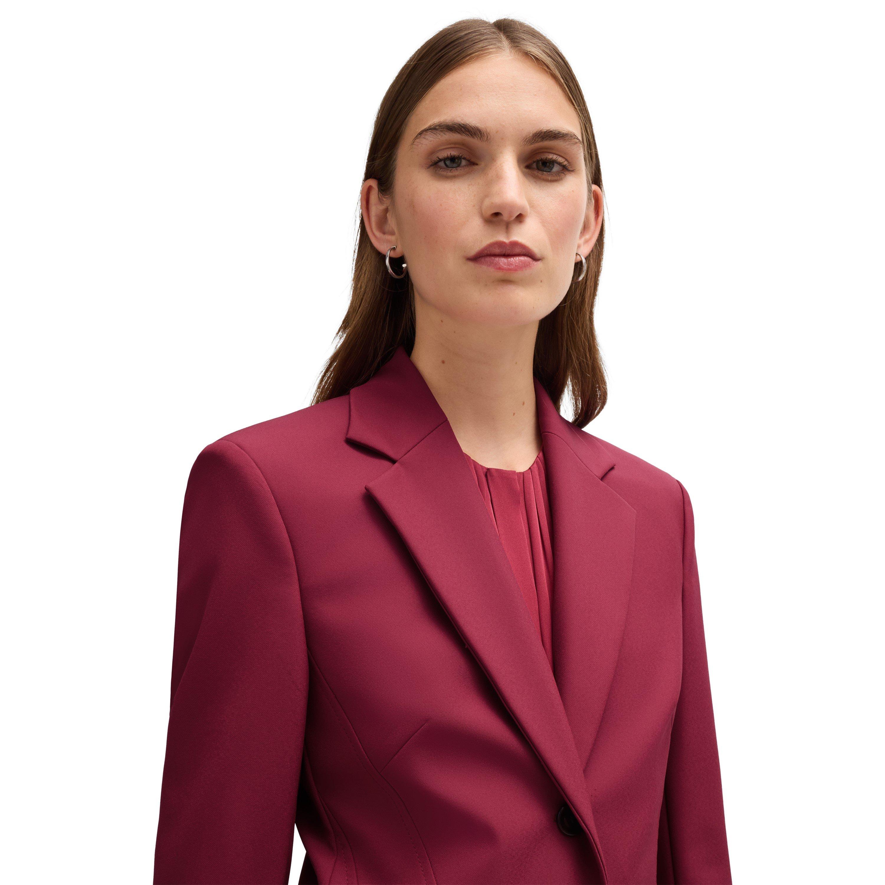 Dark Red - Boss - Women's Jizena Formal Jacket - 5