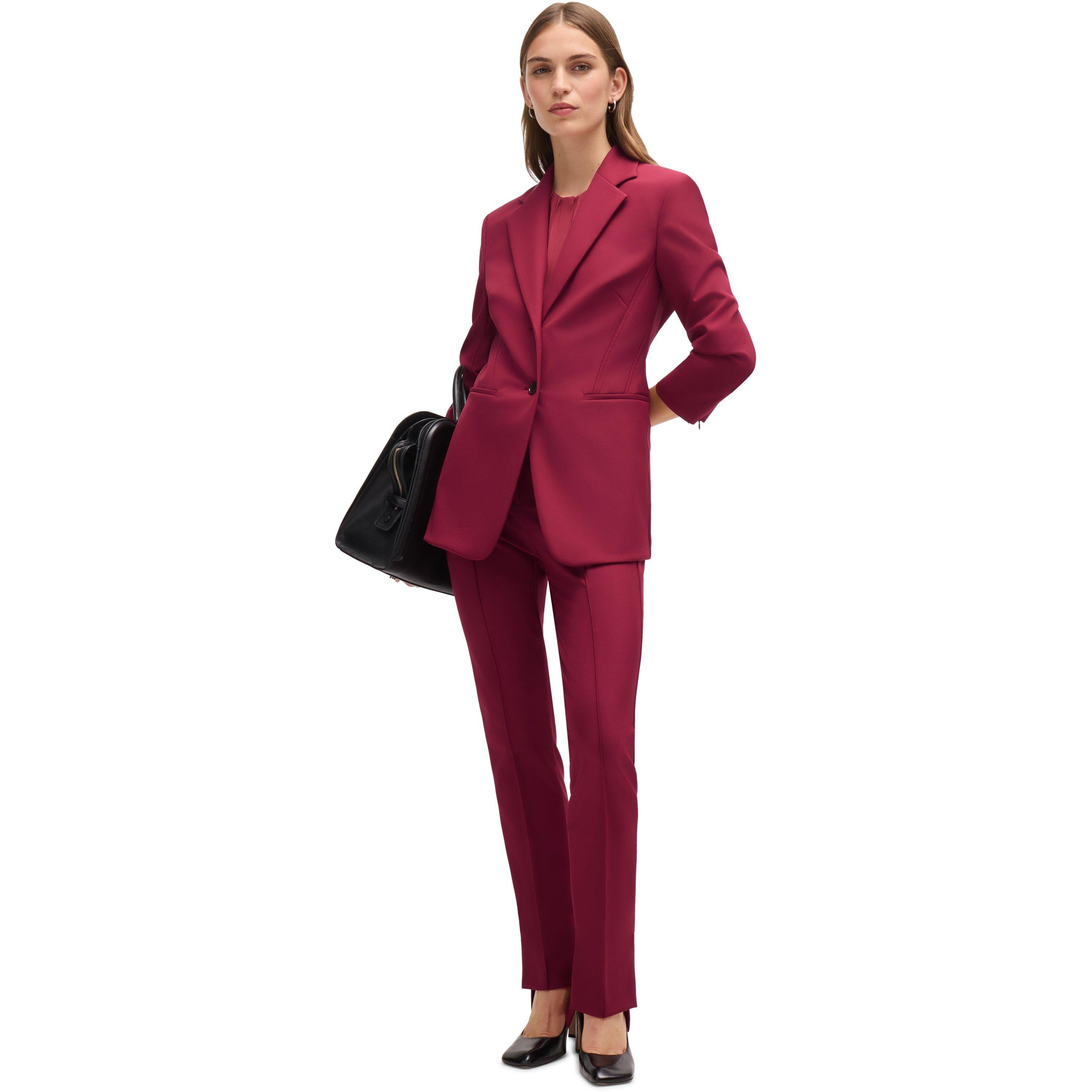 Dark Red - Boss - Women's Jizena Formal Jacket - 6