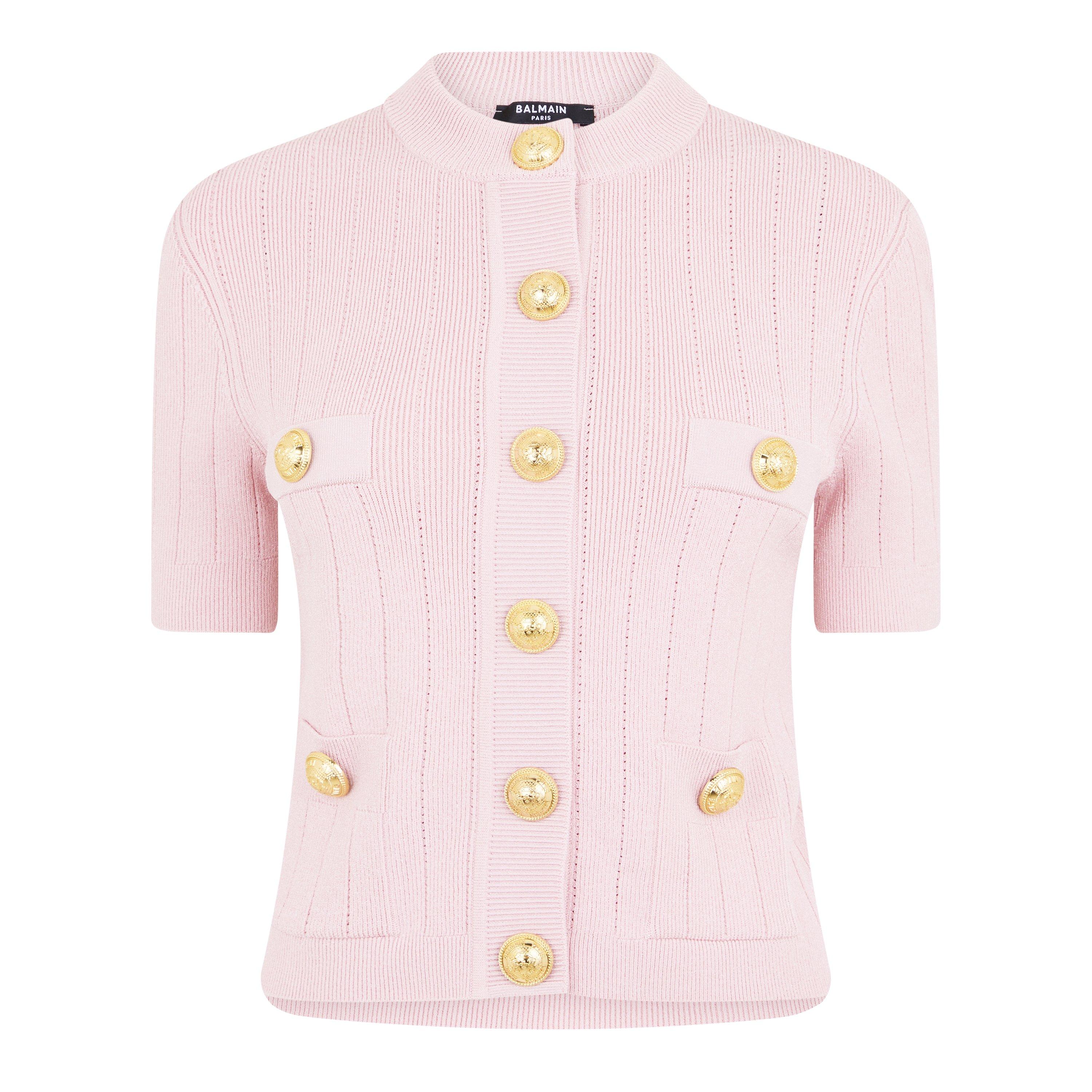 Rose Clair - Balmain - Knitted Four Pocket Cardigan - 5