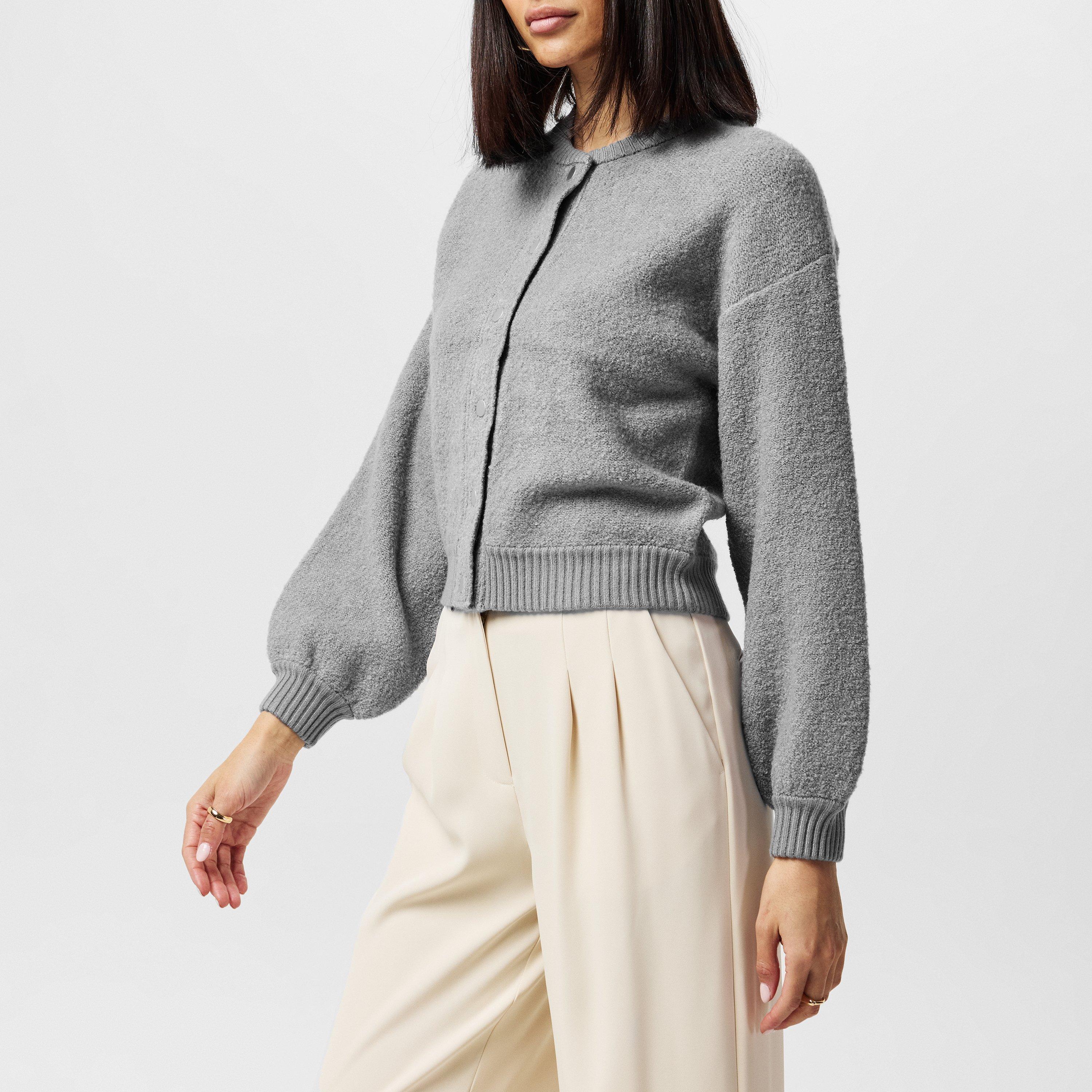 Dove Grey - French Connection - Women's Melissa Knitted Cardigan - 2