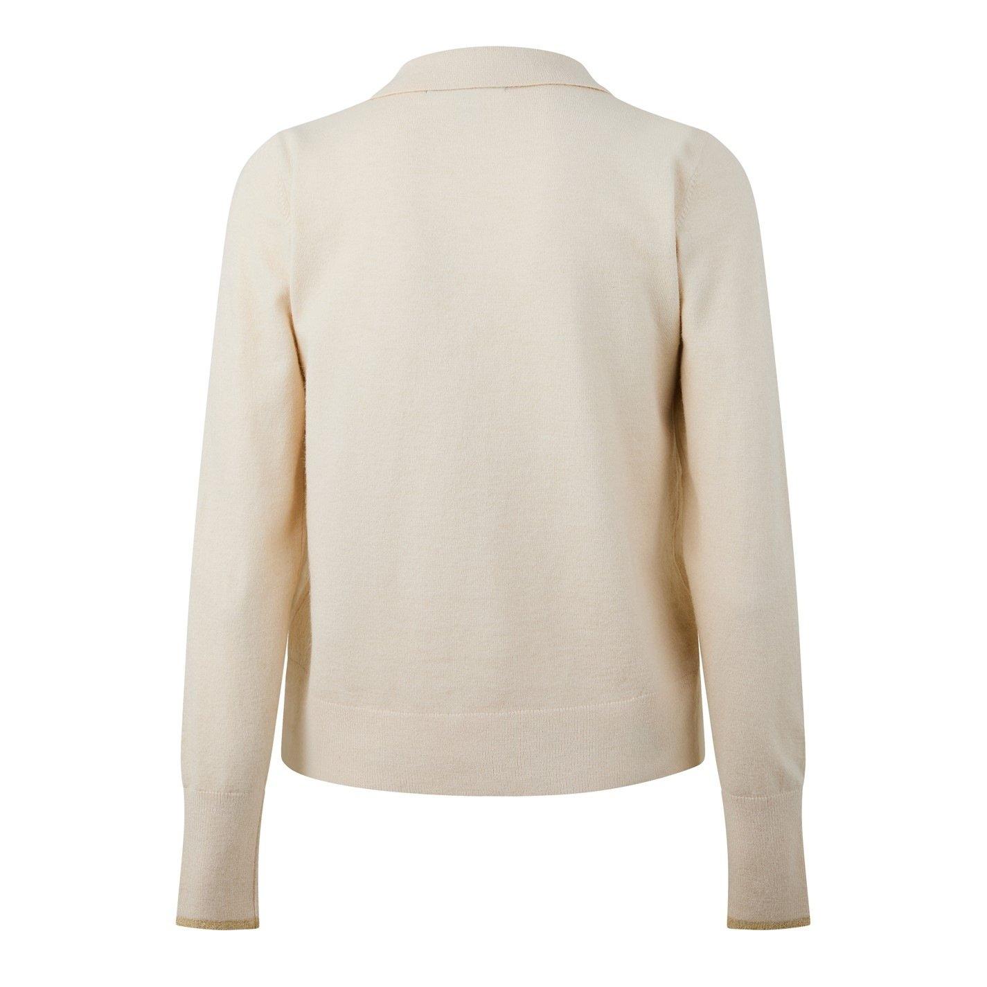 White cap - Biba - Biba Zip Up Cardigan - 5