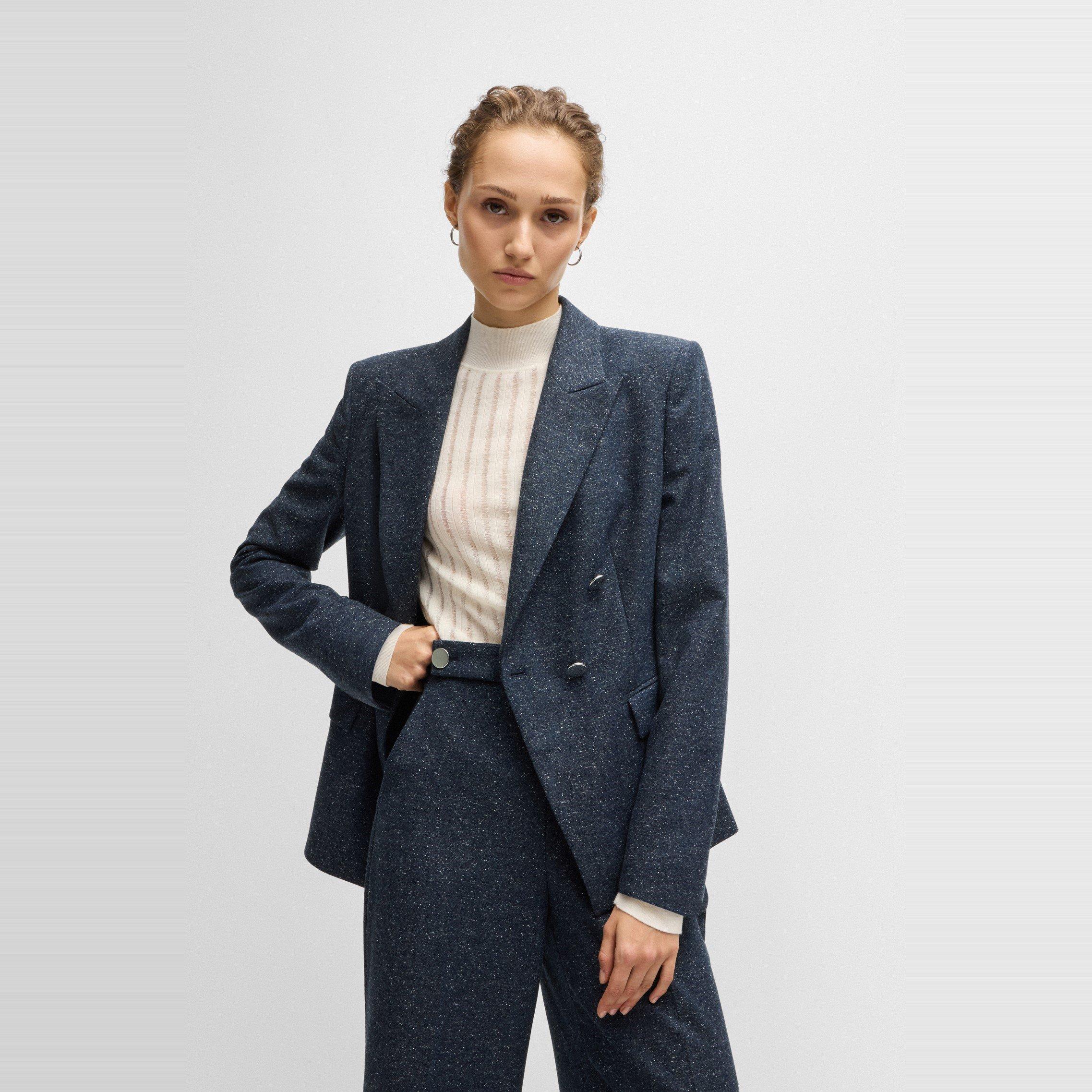 Dark Blue - Boss - Women's Jia Db2a Formal Jacket - 2