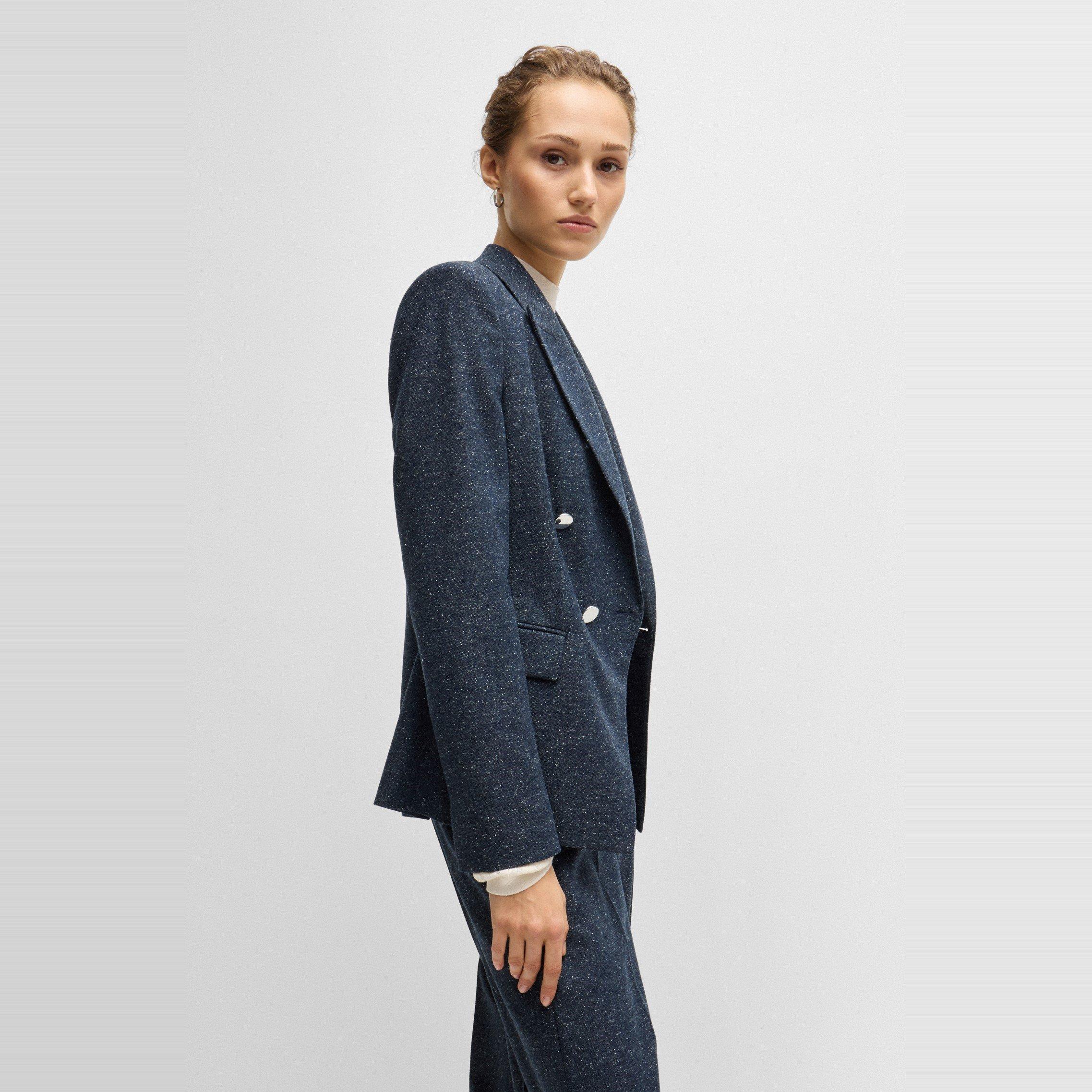 Dark Blue - Boss - Women's Jia Db2a Formal Jacket - 4