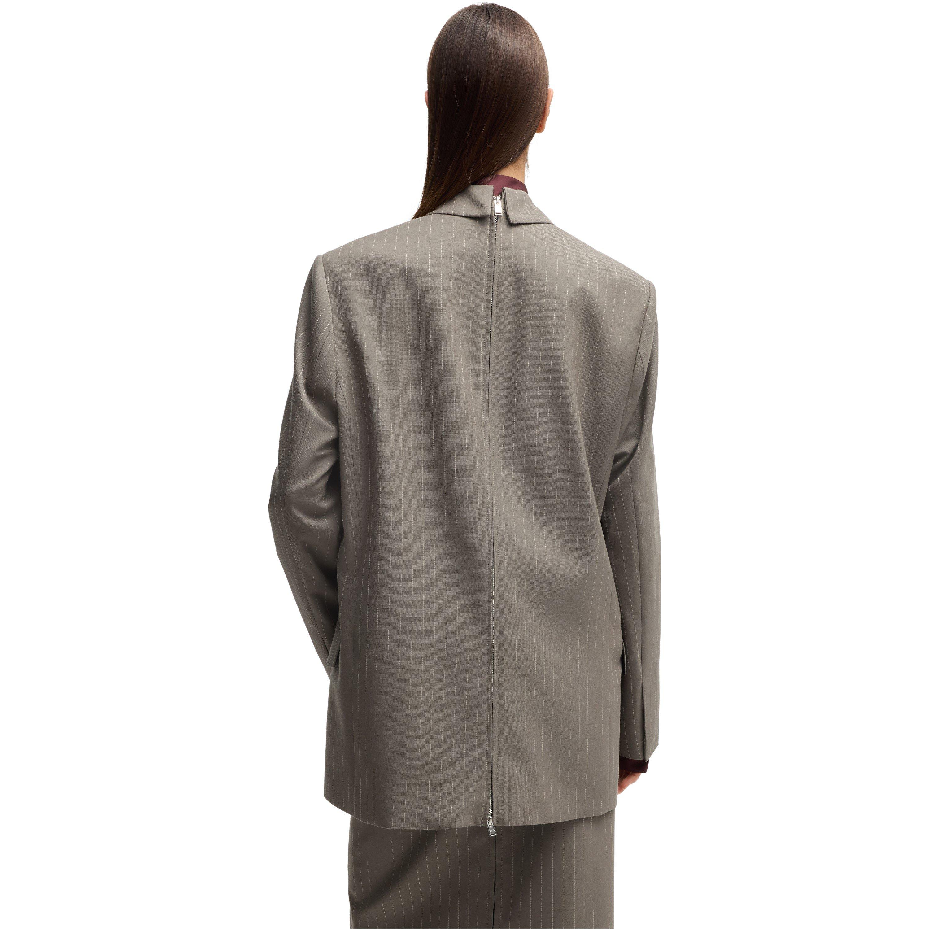 Open Grey - Boss - Women's Jafranci1 Structured Formal Jacket - 3