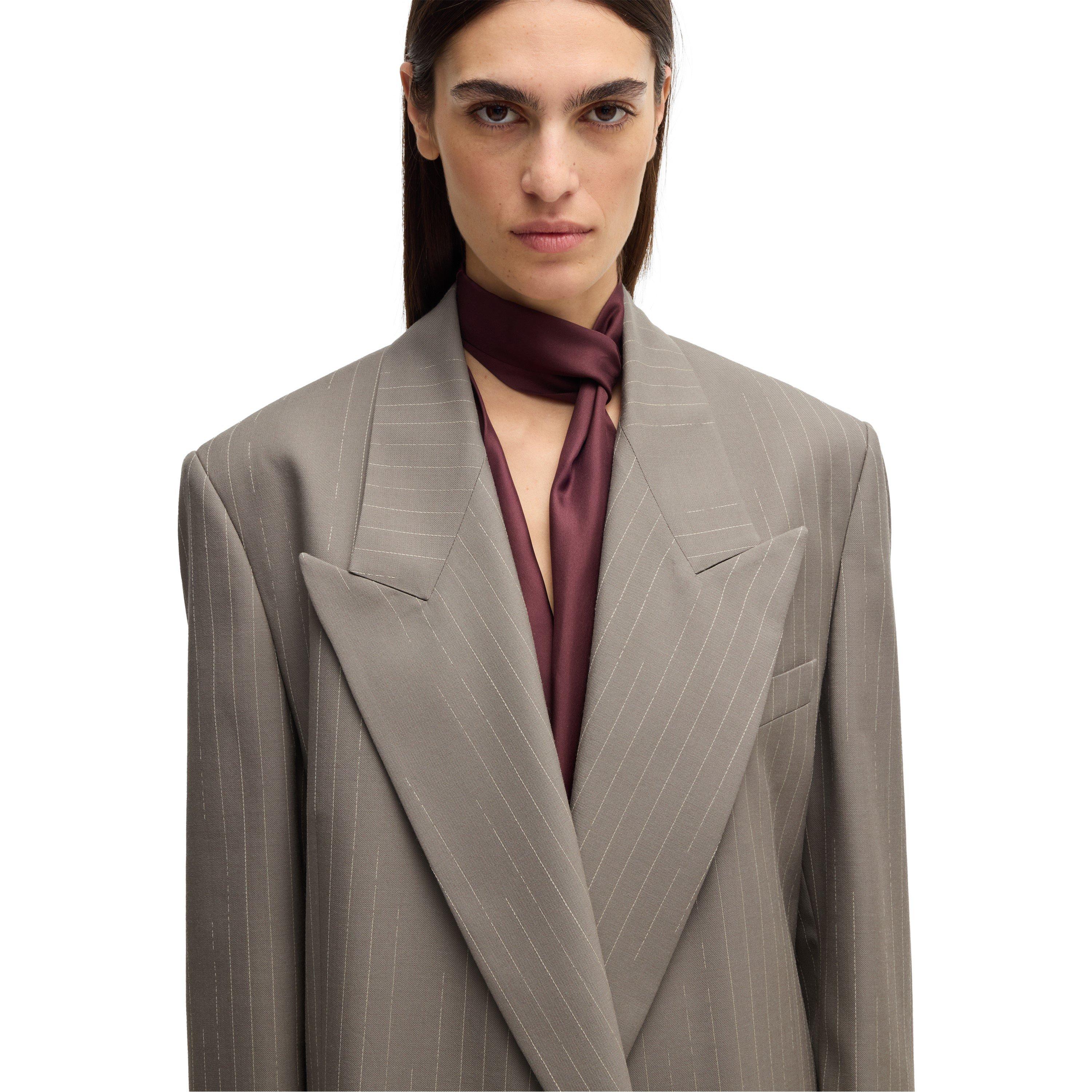 Open Grey - Boss - Women's Jafranci1 Structured Formal Jacket - 5