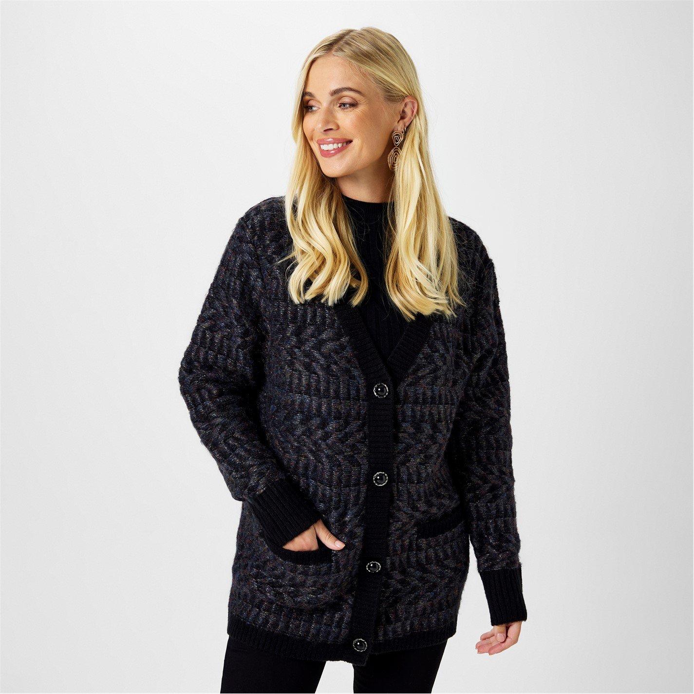 Multi - Biba - Geo Knitted Cardigan - 1