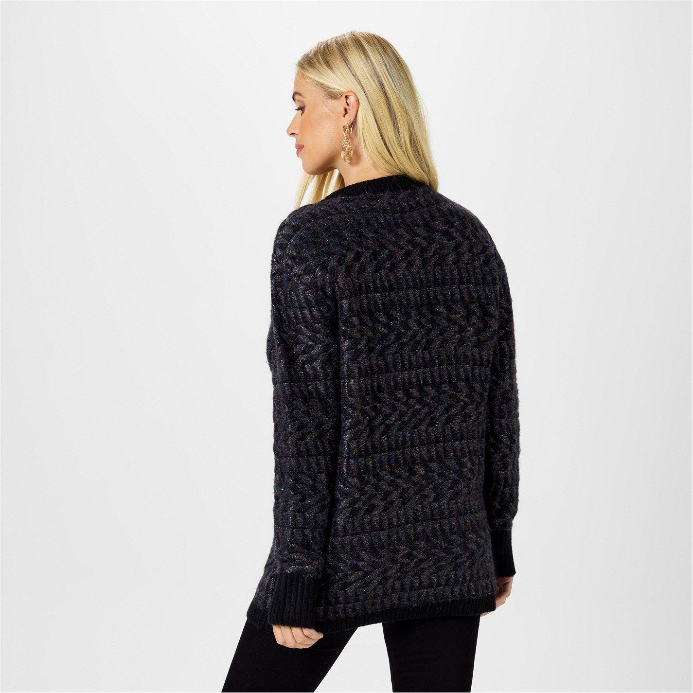Multi - Biba - Biba Geo Knitted Cardigan - 4