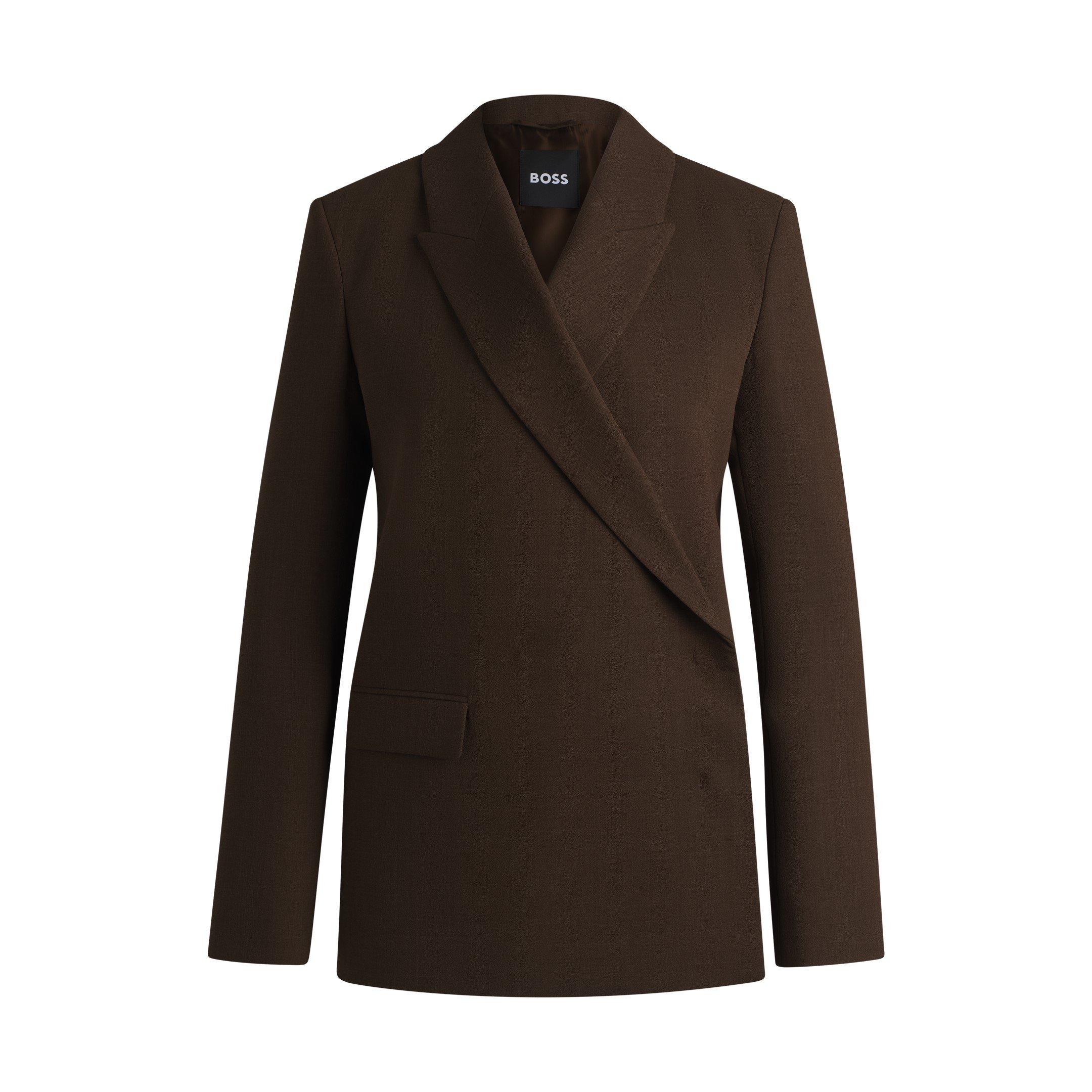 Rust/Copper - Boss - Women's Jaside Structured Formal Jacket