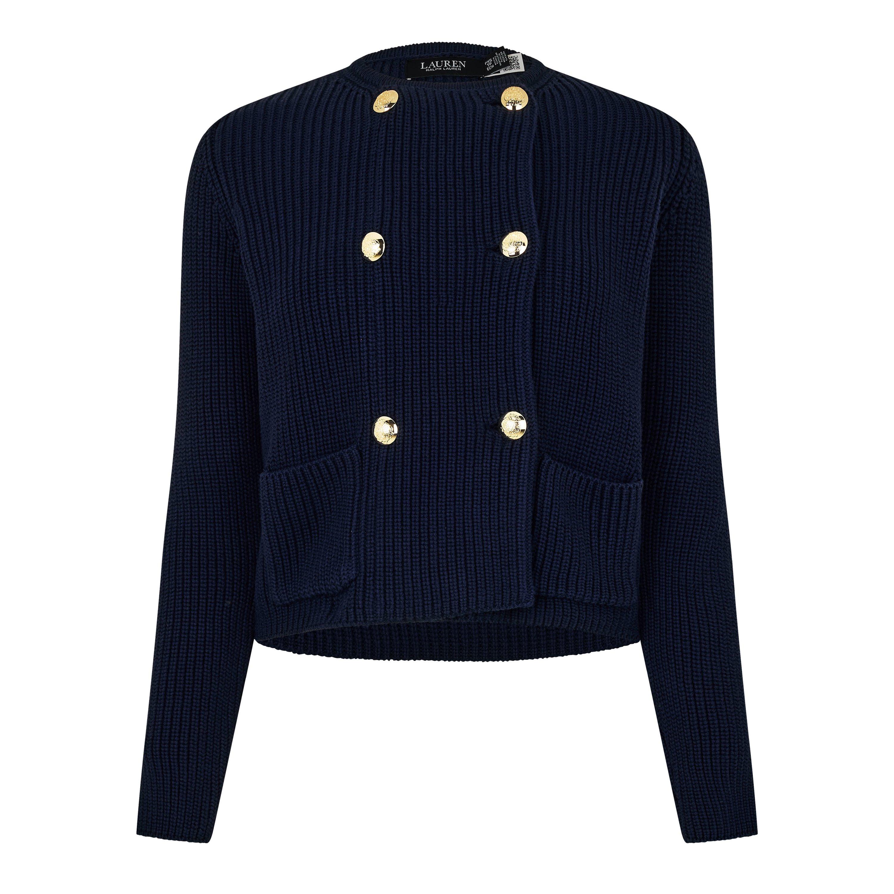 REFINED NAVY - Lauren by Ralph Lauren - LRL Sweater Cardigan Ld62 - 1