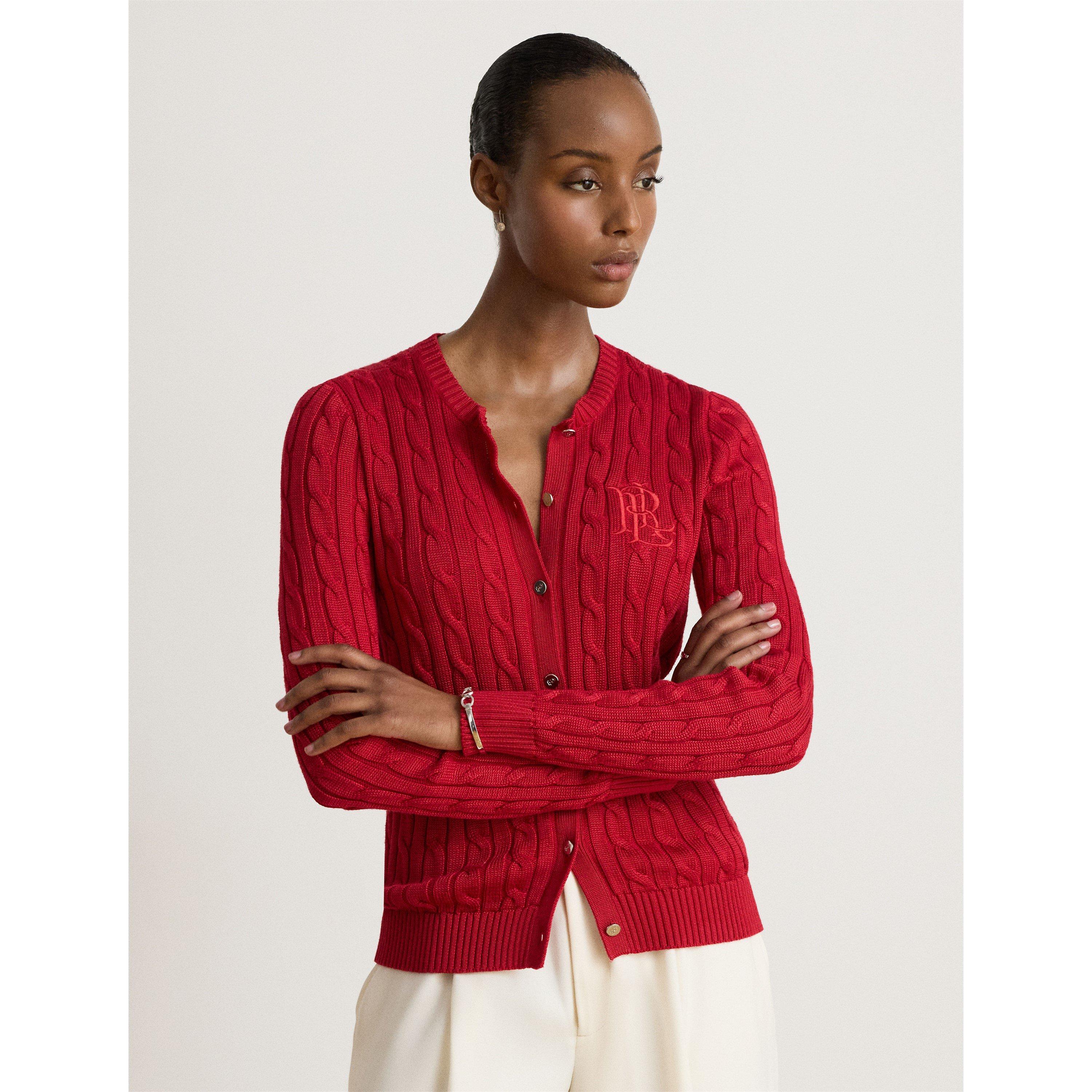 RALPH RED - Lauren by Ralph Lauren - Women's Cable-Knit Cardigan - 2