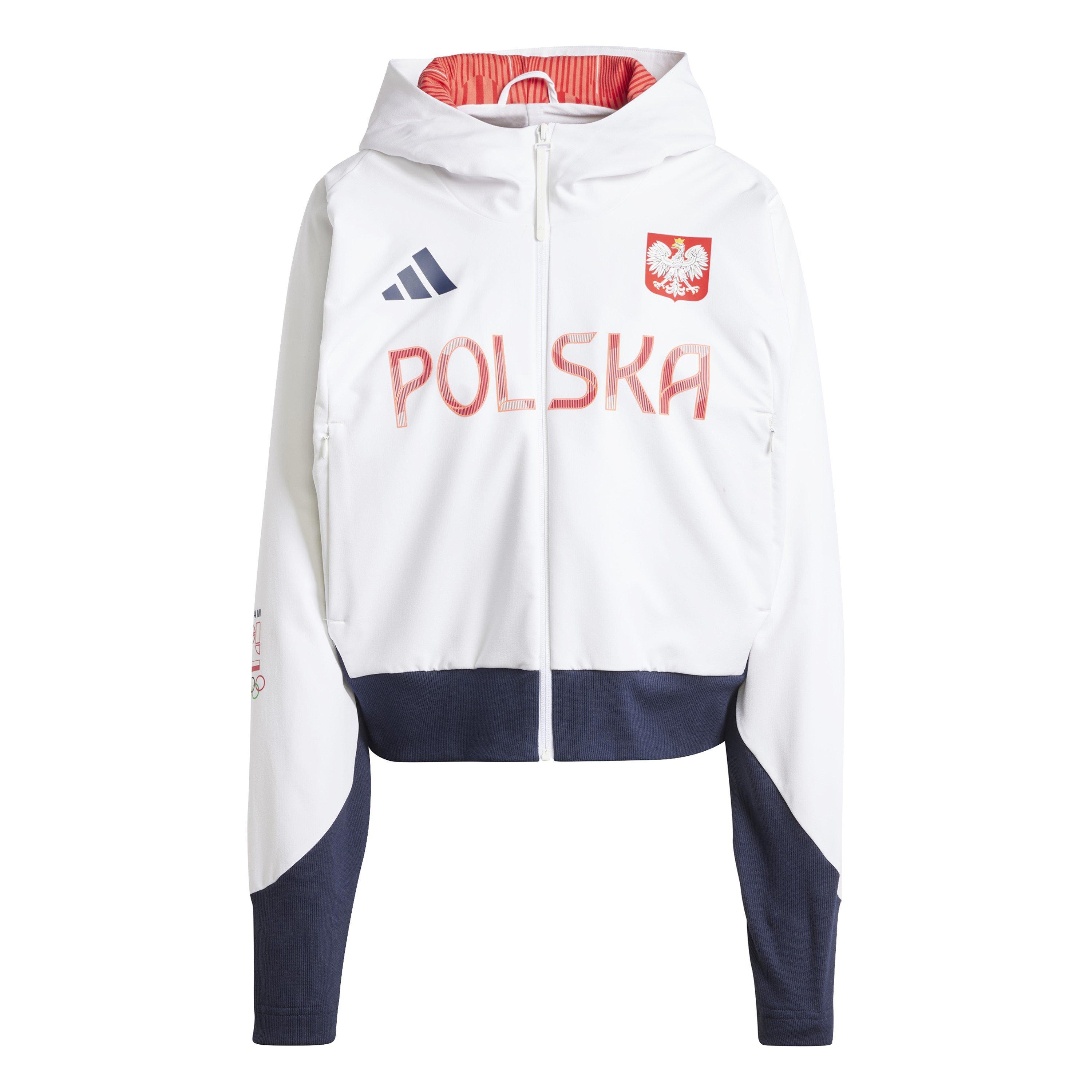Adidas Women's Poland Performance Tracksuit Top - White - 18 (XXL)