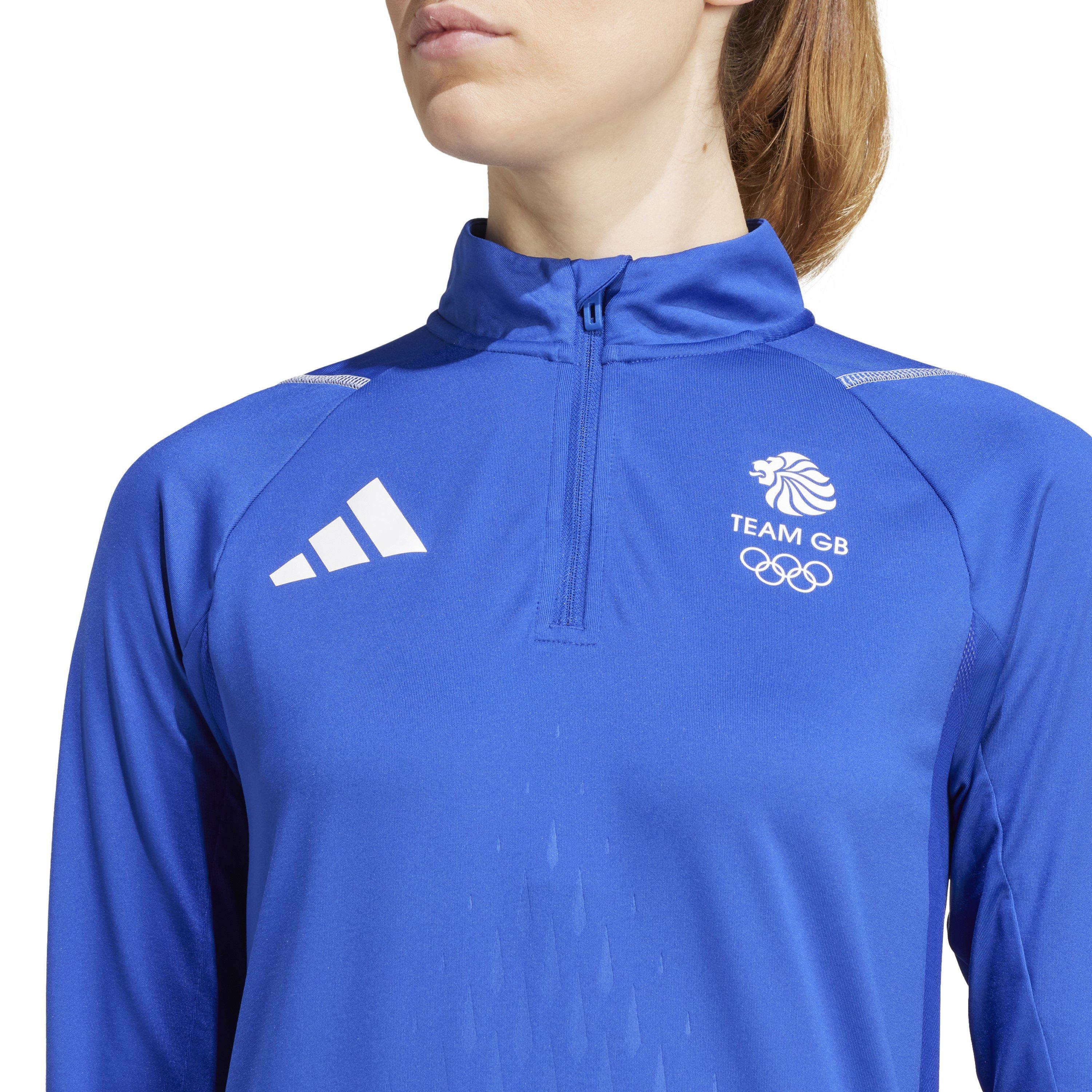 Semi Lucid Blue - adidas - Women's Team GB Performance Tracksuit Top - 5