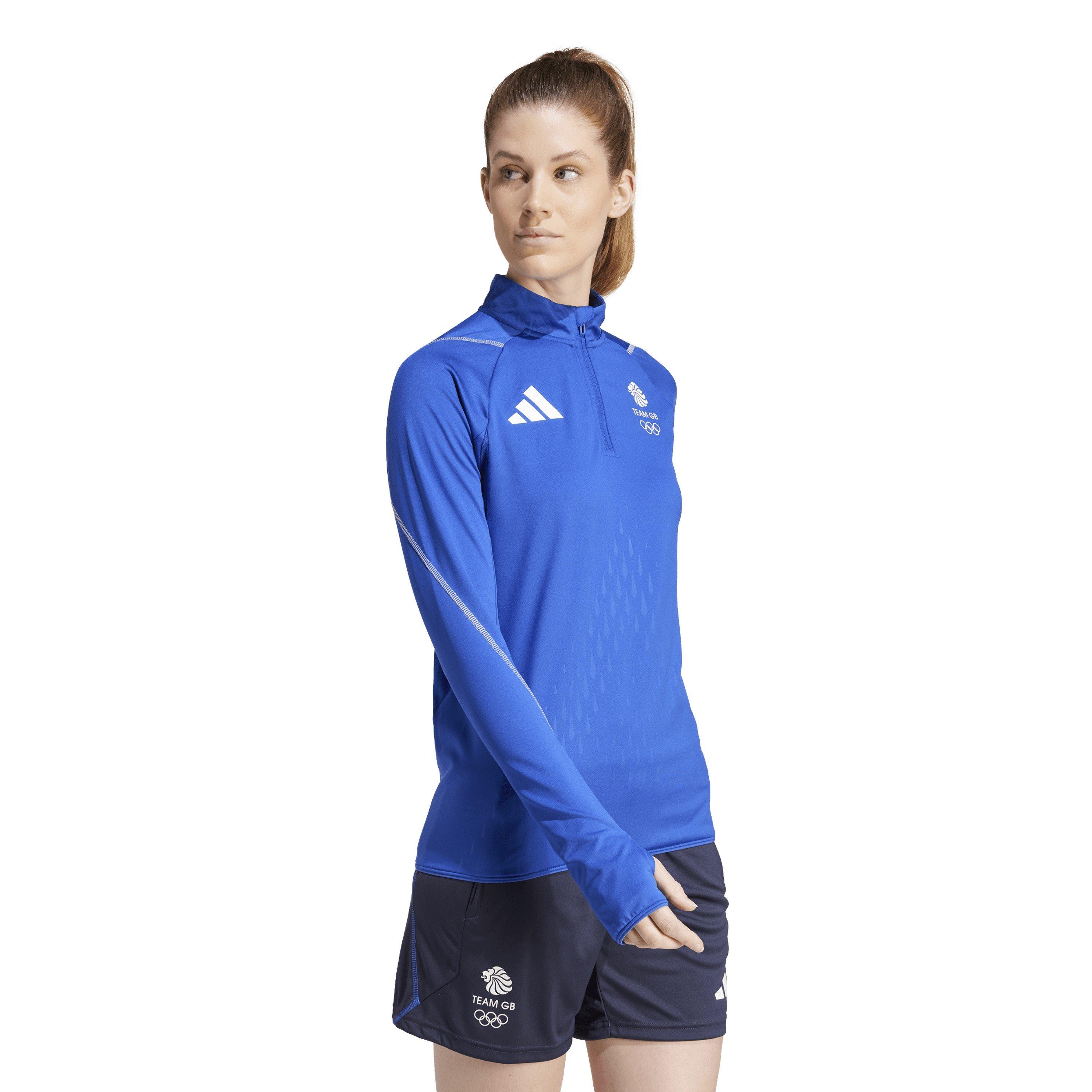 Semi Lucid Blue - adidas - Women's Team GB Performance Tracksuit Top - 6