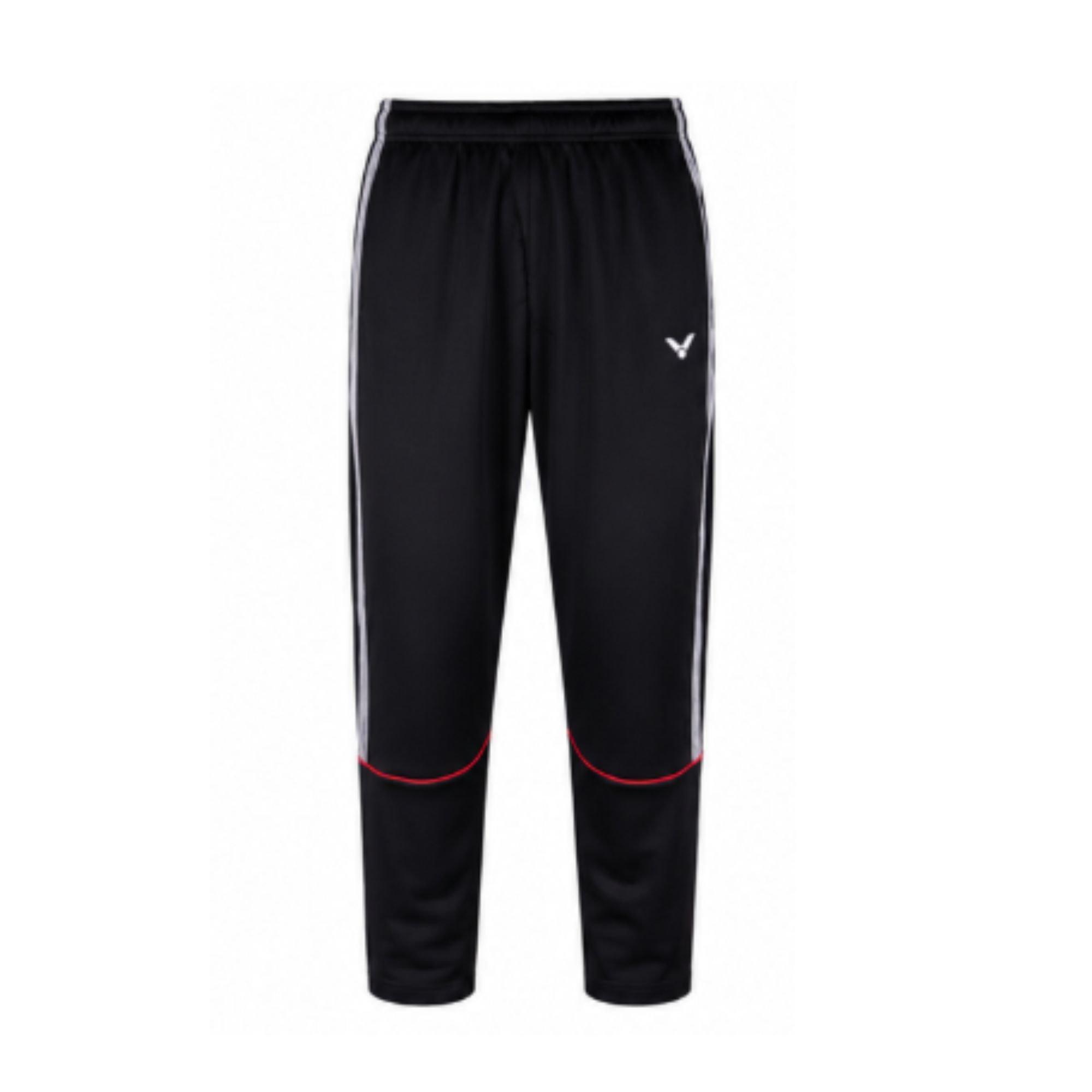 Black - Victor - Men's Open Hem Tracksuit Joggers - 1