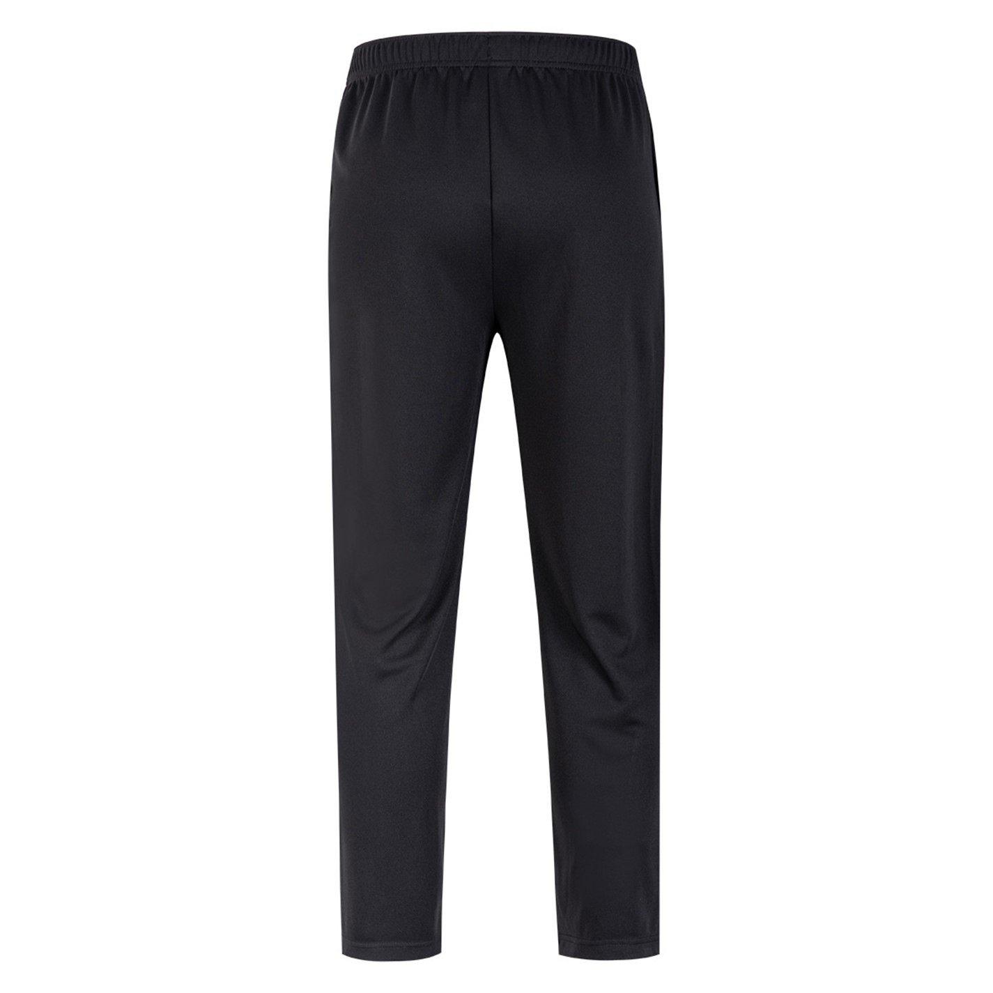 Black - Victor - Mens Open Hem Tracksuit Joggers - 3