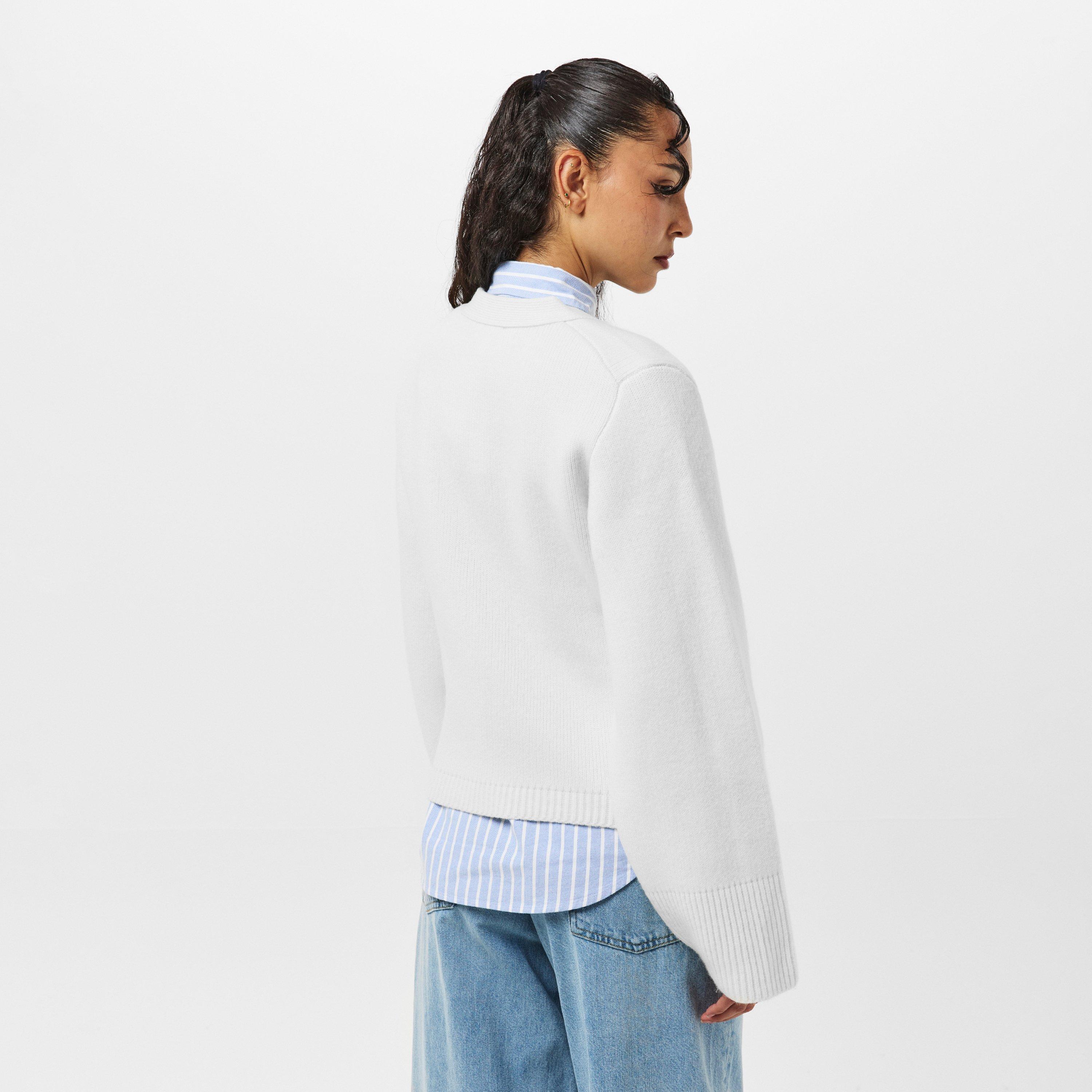 Ivory - Raey - V-Neck Cardigan - 4