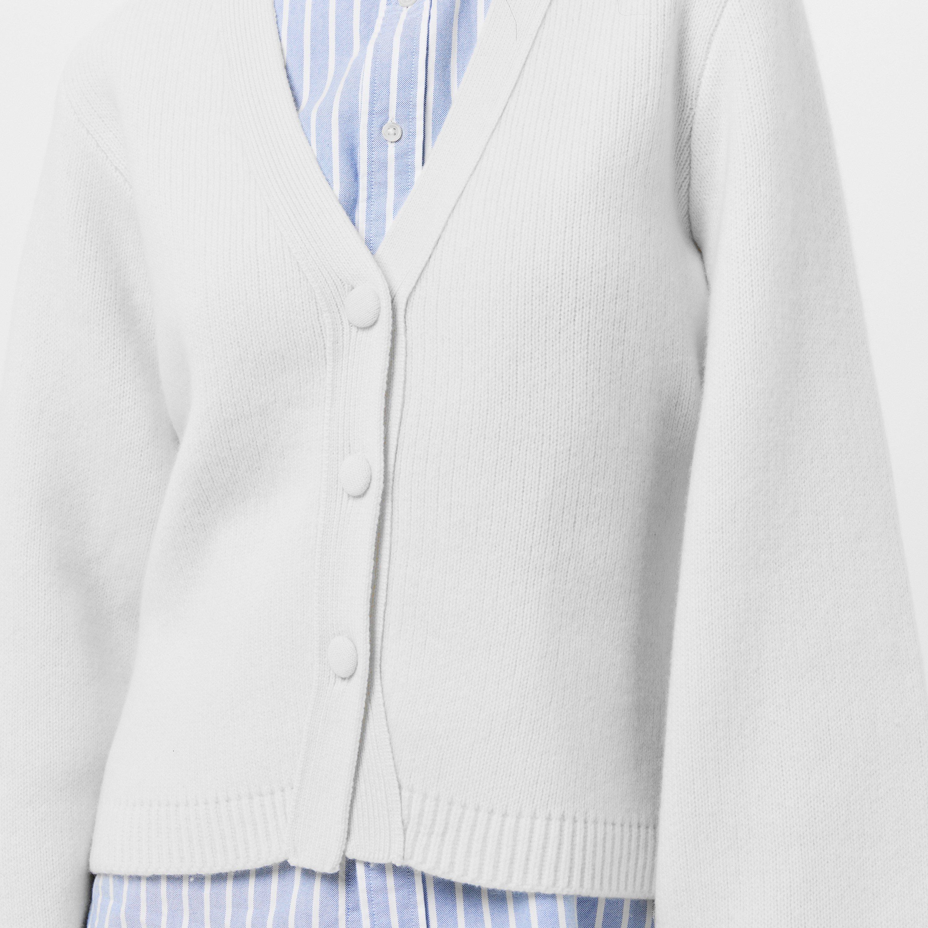 Ivory - Raey - V-Neck Cardigan - 5