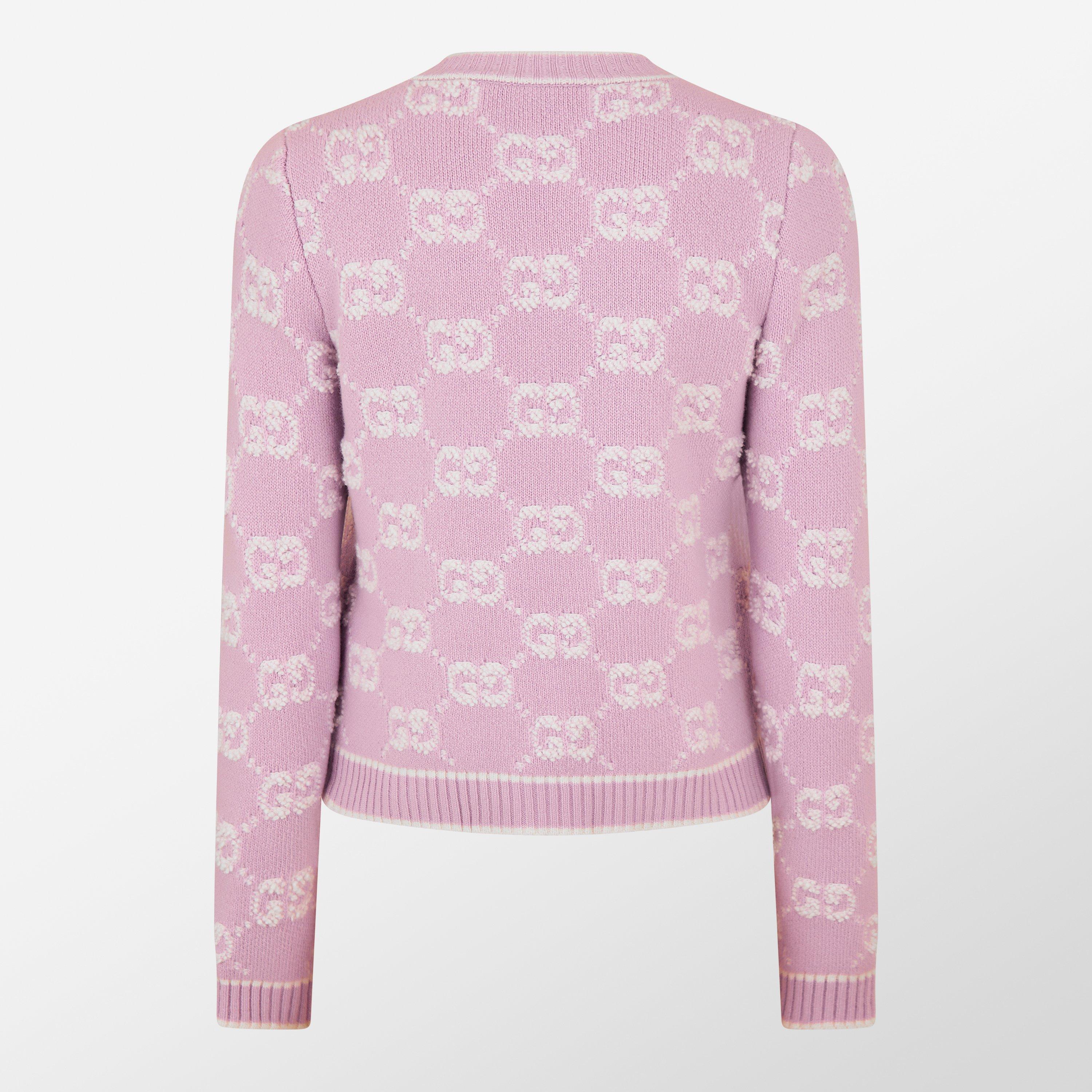 Pink/White - Gucci - GG Cardigan - 2