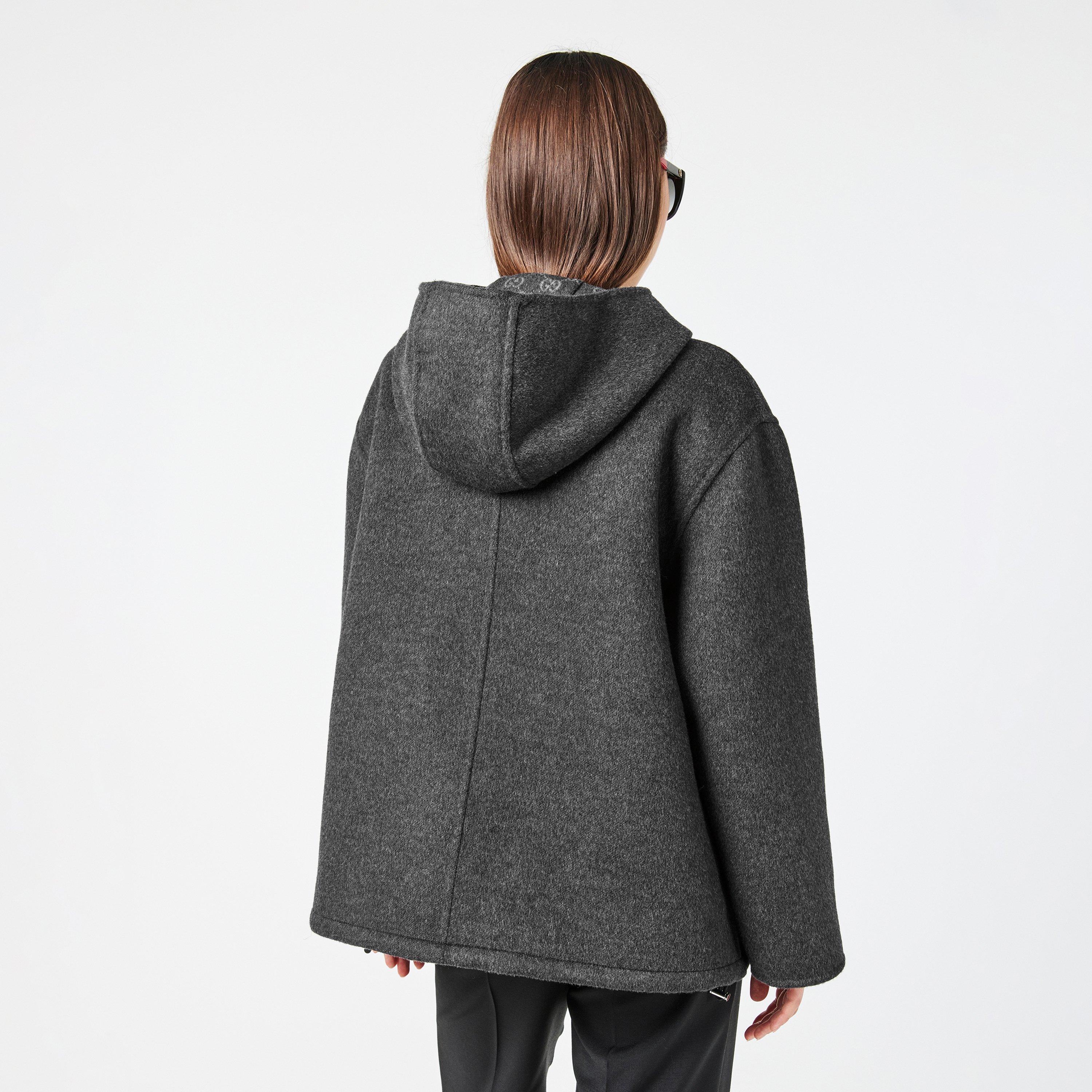 Grey Mix - Gucci - Silk GG Jacket - 4