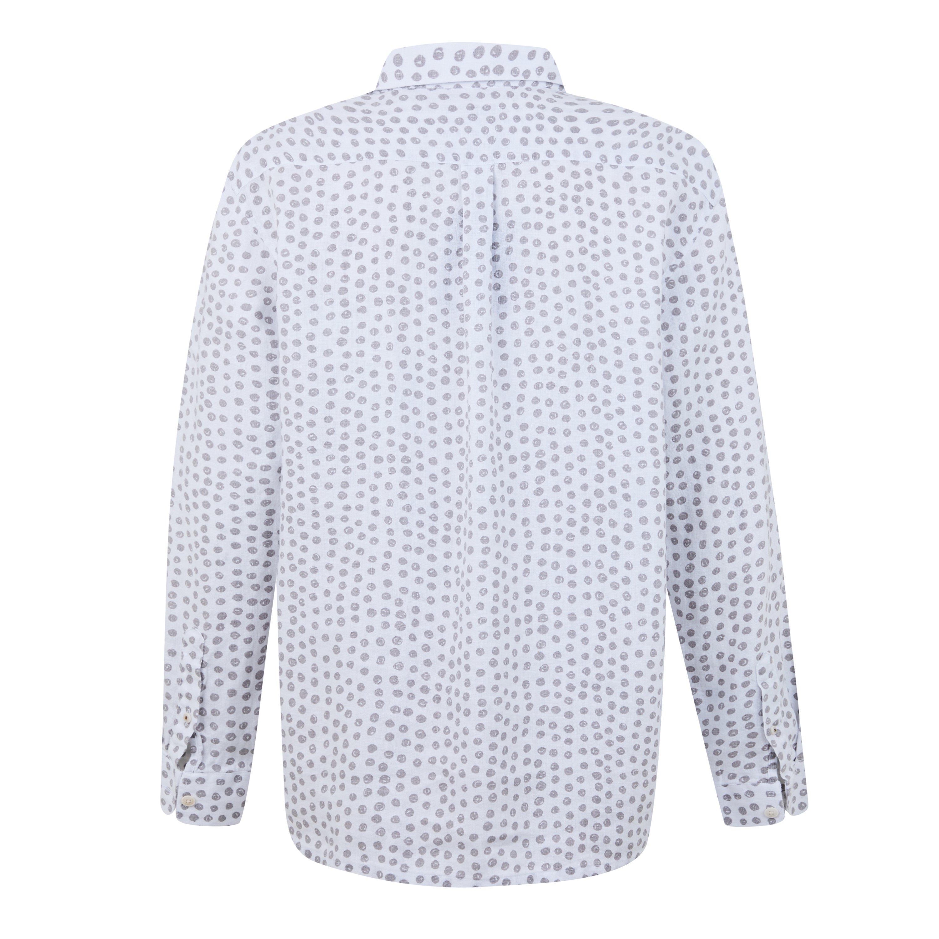 Grigio - Ted Baker - Men's Aillon Long-Sleeve Patterned Shirt - 2