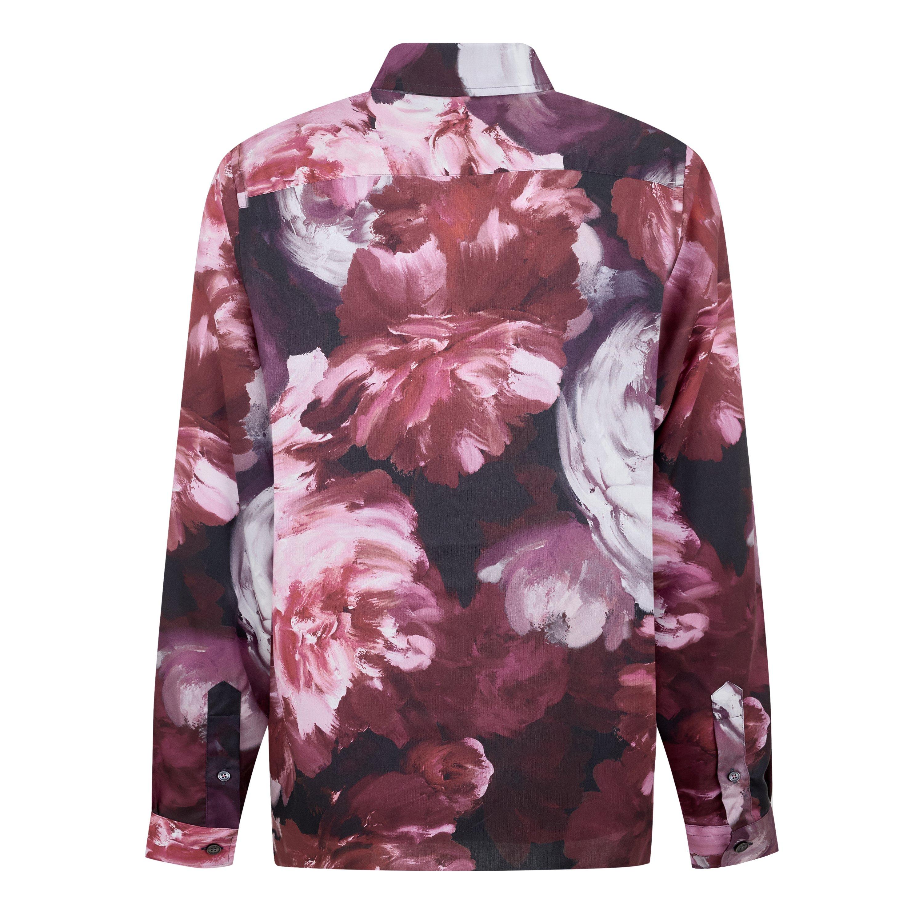 Pink - Ted Baker - Men's Biton Long-Sleeve Patterned Shirt - 2