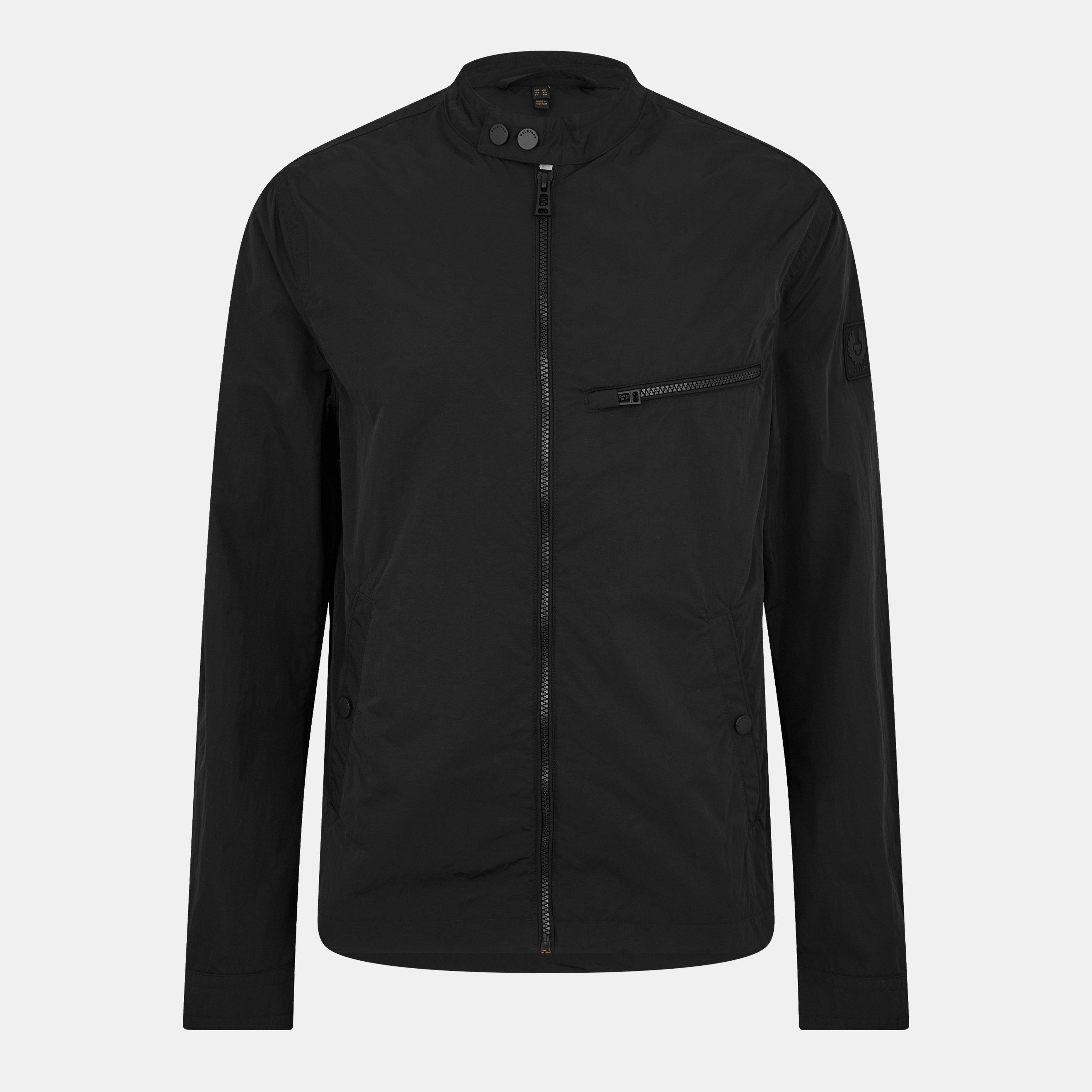 Belstaff Men's Walkham Long Sleeve Full Zip Bomber Jacket - Black - Size 2XL