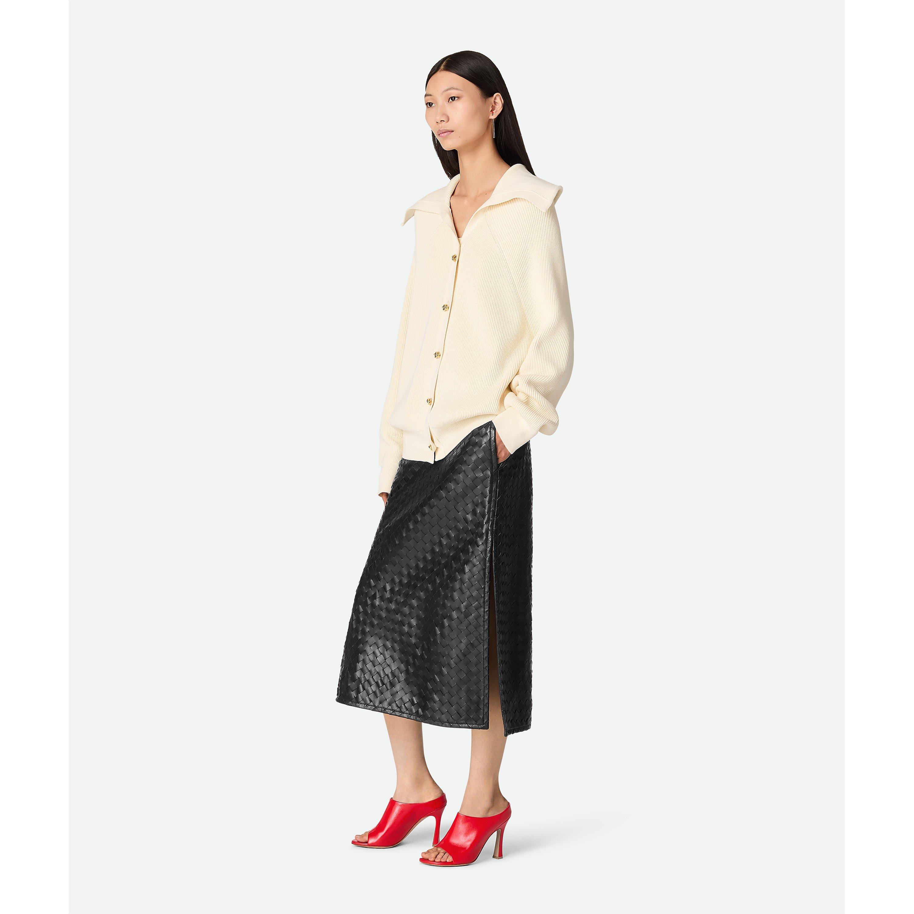 Chalk - Bottega Veneta - Knot Button Cardigan - 2